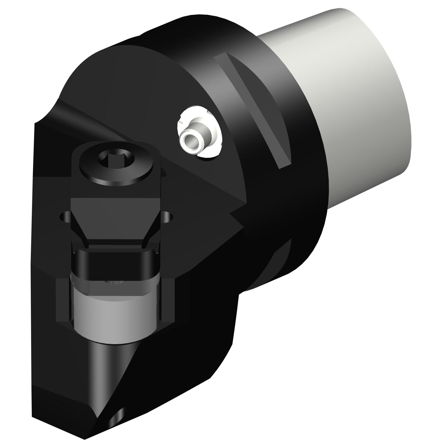 Sandvik Coromant 7439602 T-Max® Modular Turning/Profiling Cutting Head With Through Coolant, C4 System, 50 mm L Head/Projection, Right Hand Cutting, Insert Compatibility: RNGN 120300