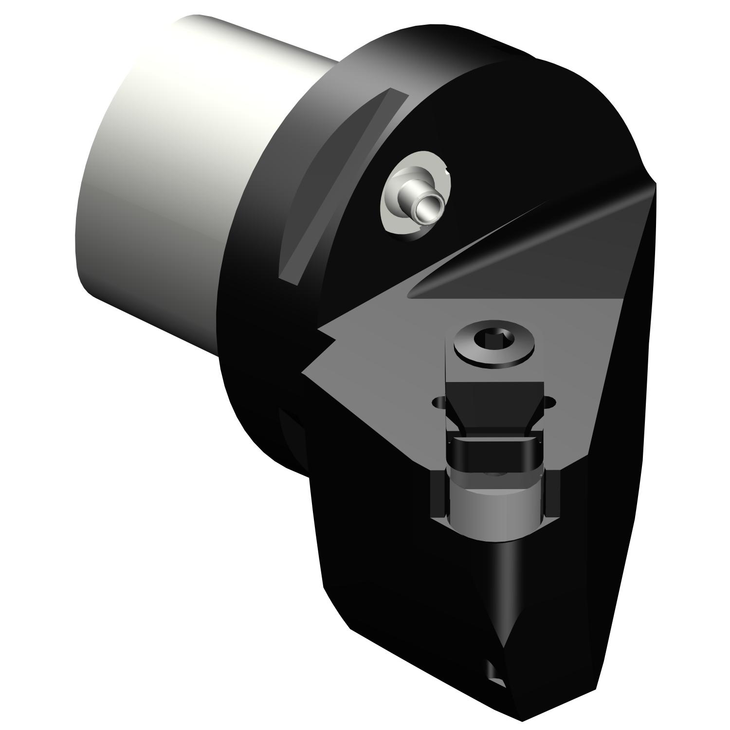 Sandvik Coromant 7439605 T-Max® Modular Turning/Profiling Cutting Head With Through Coolant, C6 System, 65 mm L Head/Projection, Left Hand Cutting, Insert Compatibility: RNGN 120300