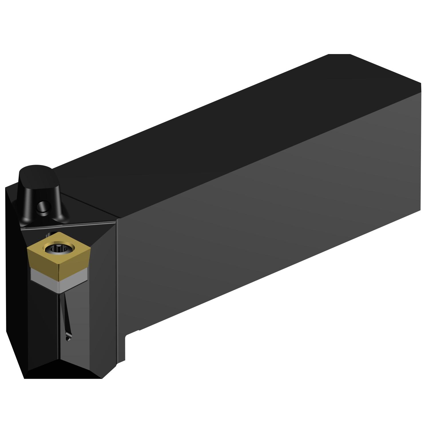 Sandvik Coromant 7445839 CoroTurn® 107 Indexable Turning Toolholder, ANSI Code: QS-SCLCR 16 3C, QS-SCLCR Tool Holder, CCMT 09T308 Insert, Right Hand Cutting, 25.4 mm H x 25.4 mm W Rectangle Shank, -5 deg Lead Angle, Neutral Rake, 108 mm OAL