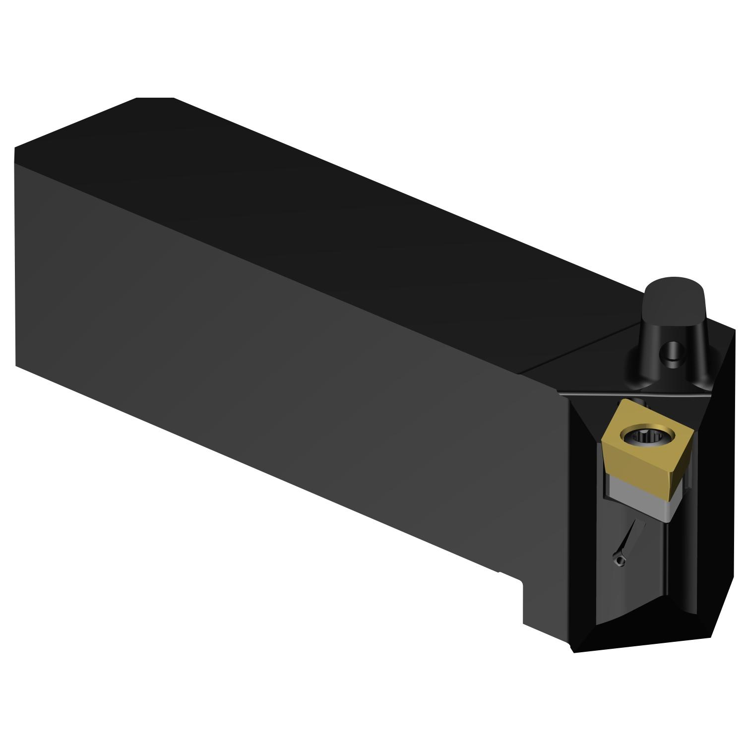 Sandvik Coromant 7446533 CoroTurn® 107 Indexable Turning Toolholder, ANSI Code: QS-SDJCL 16 3C, QS-SDJCL Tool Holder, DCMT 11T308 Insert, Left Hand Cutting, 25.4 mm H x 25.4 mm W Rectangle Shank, -3 deg Lead Angle, Neutral Rake, 113 mm OAL