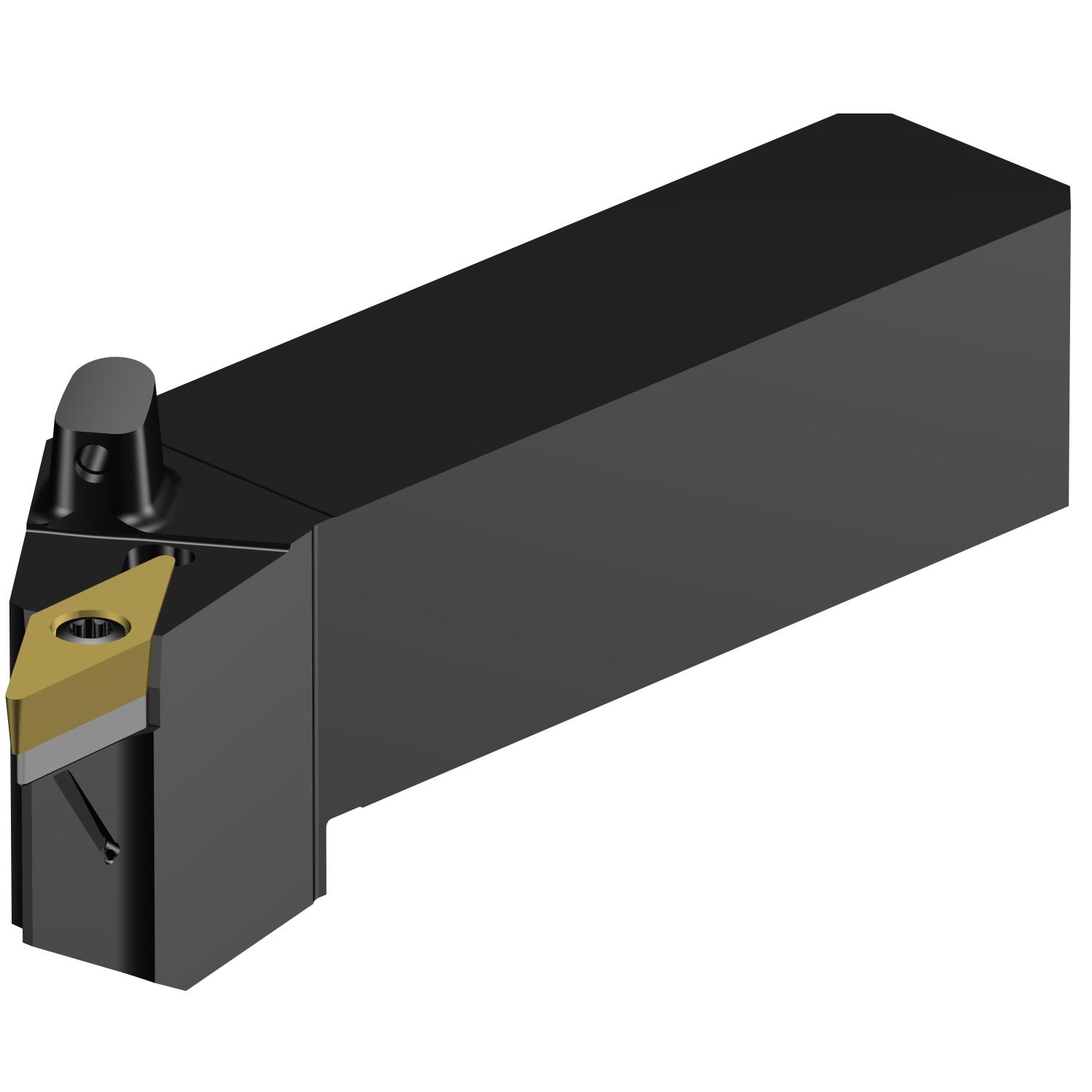 Sandvik Coromant 7446549 CoroTurn® 107 Indexable Turning Toolholder, ANSI Code: QS-SVJBR 16 3C, QS-SVJBR Tool Holder, VBMT 160408 Insert, Right Hand Cutting, 25.4 mm H x 25.4 mm W Rectangle Shank, -3 deg Lead Angle, Neutral Rake, 123 mm OAL