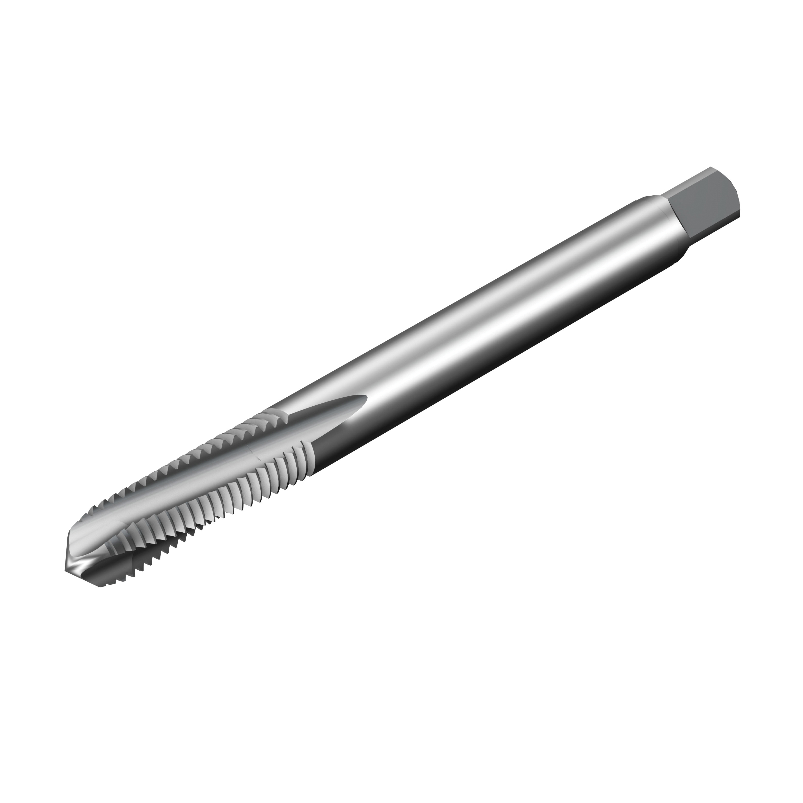 Sandvik Coromant 7465644 CoroTap™ 300 Spiral Flute Tap, #10-34 Thread, C Chamfer, 3 Flutes, Uncoated, HSS-E-PM