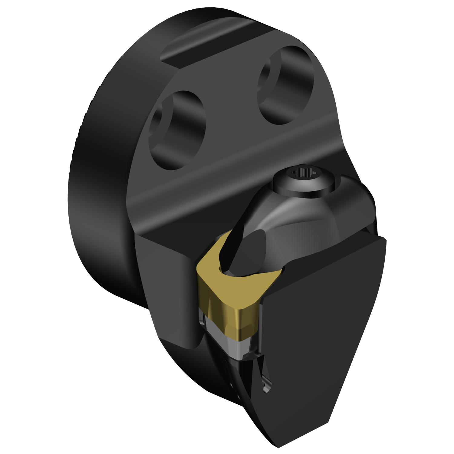 Sandvik Coromant 7477758 CoroTurn® Prime Modular Turning/Profiling Cutting Head With Through Coolant, SZ 40 System, 40 mm L Head/Projection, Left Hand Cutting, Insert Compatibility: CP-B1108