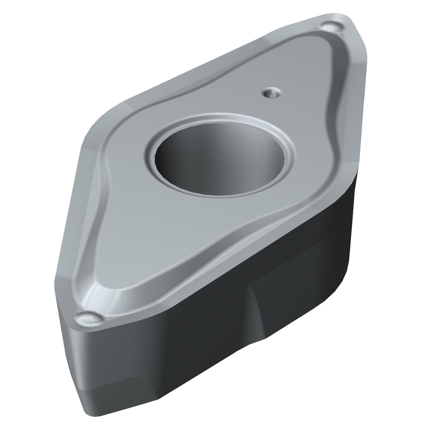 Sandvik Coromant 7577531 CoroTurn® Prime Turning Insert, ANSI Code: CP-B1108-L4 H13A, CP-B Insert, Material Grade: M, P, S, 1108 Insert, Diamond Shape, Neutral Cutting, For Use On Stainless Steel, Steel and Heat-Resistant Super Alloys, Carbide