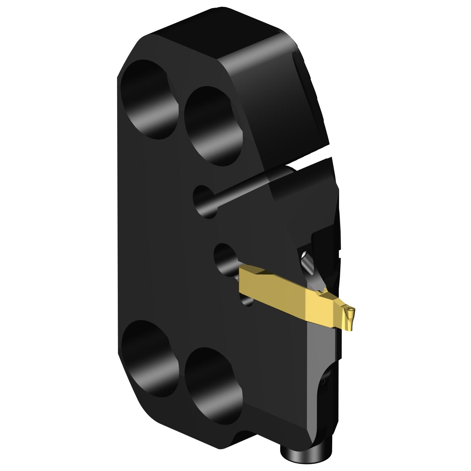 Sandvik Coromant 7582573 CoroCut® 1-2 Modular Turning/Profiling Cutting Head, SZ 70 System, 16.45 mm L Head/Projection, Right Hand Cutting, Insert Compatibility: N123H1-0200