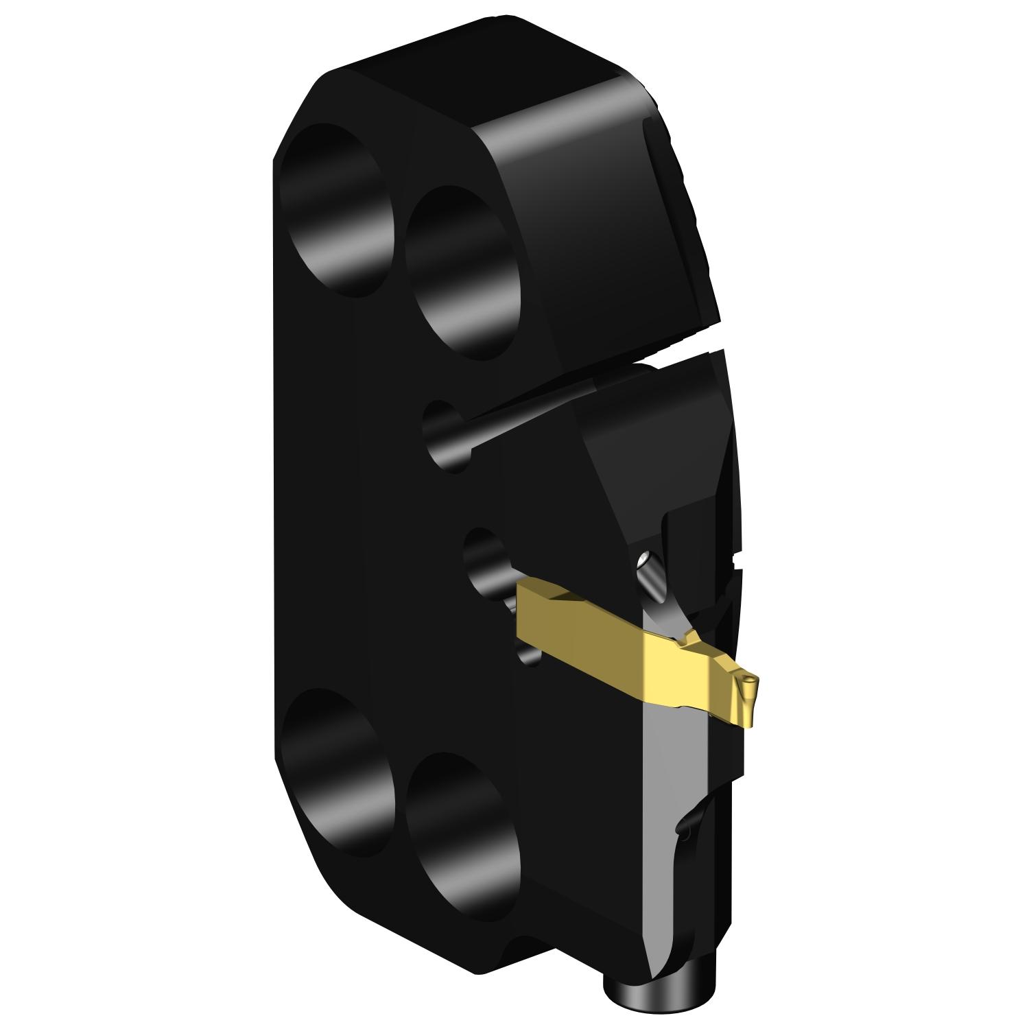Sandvik Coromant 7582574 CoroCut® 1-2 Modular Turning/Profiling Cutting Head, SZ 70 System, 15.5 mm L Head/Projection, Right Hand Cutting, Insert Compatibility: R123H1-0200