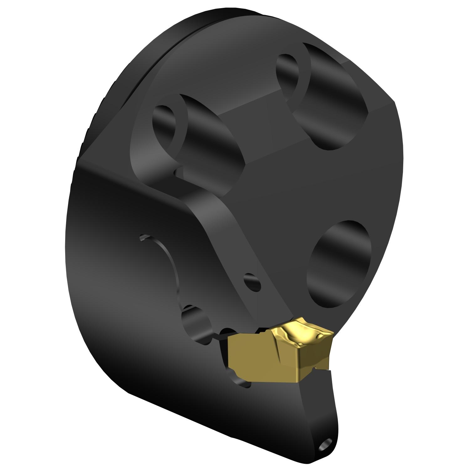 Sandvik Coromant 7582670 CoroCut® QF A-Curve Metric Modular Grooving Cutting Unit Head, SZ 40 System, Left Hand Cutting, SL-QFT-LK Modular Head, QFT-K Insert, Insert Compatibility: QFT-K-0600-04-TF