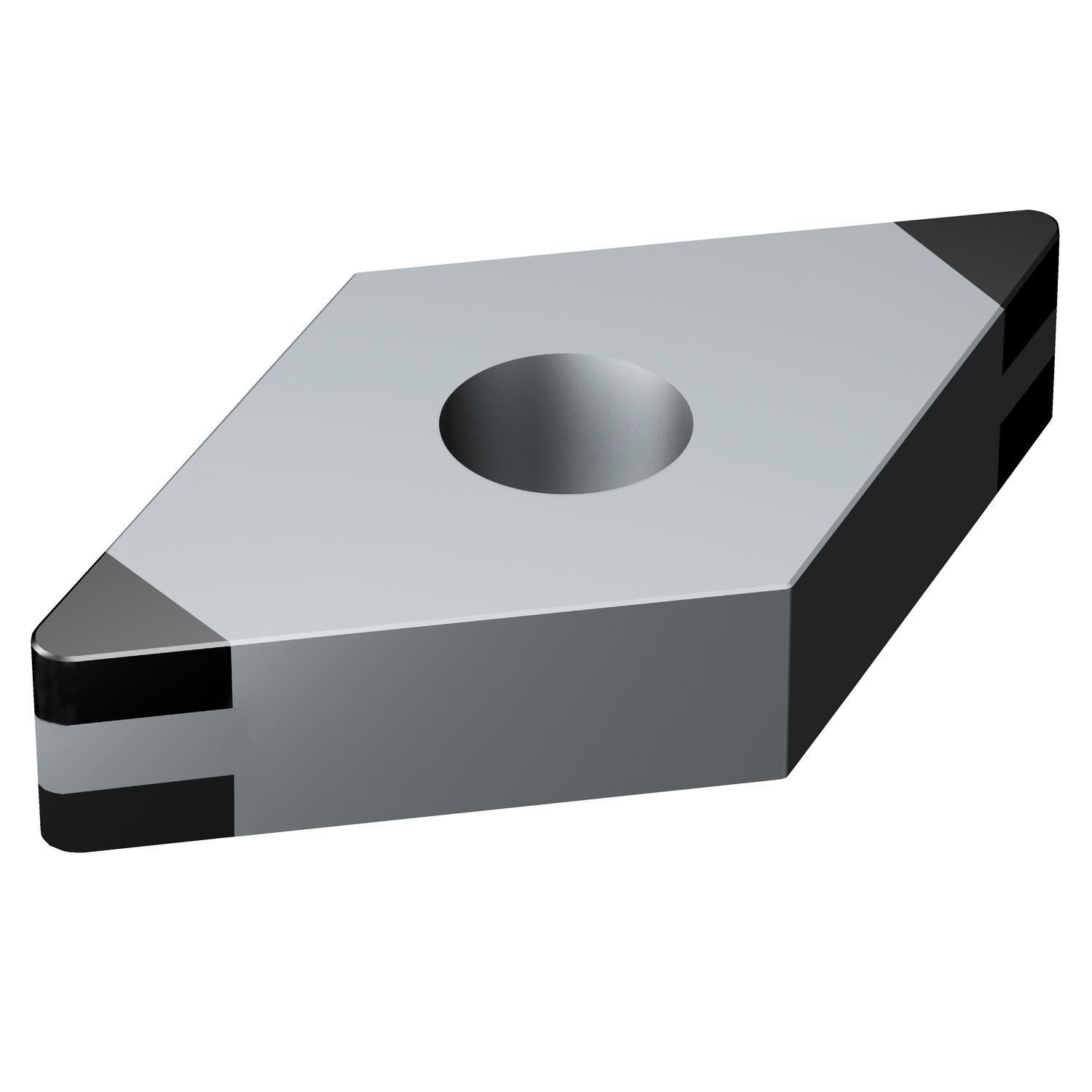 Sandvik Coromant 7586851 T-Max® P Turning Insert, ANSI Code: DNGA331S0525H 7125, DNGA Insert, Material Grade: H, 331 Insert, Rhombic Shape, Neutral Rake, Neutral Cutting, For Use On Hardened Materials, CBN, Manufacturer's Grade: 7125