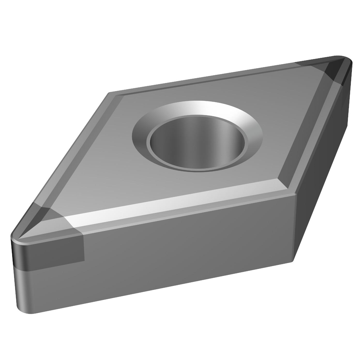 Sandvik Coromant 7586857 T-Max® P Turning Insert, ANSI Code: DNGM432-HGR 7125, DNGM Insert, Material Grade: H, 432 Insert, Rhombic Shape, Neutral Cutting, For Use On Hardened Materials, Manufacturer's Grade: 7125