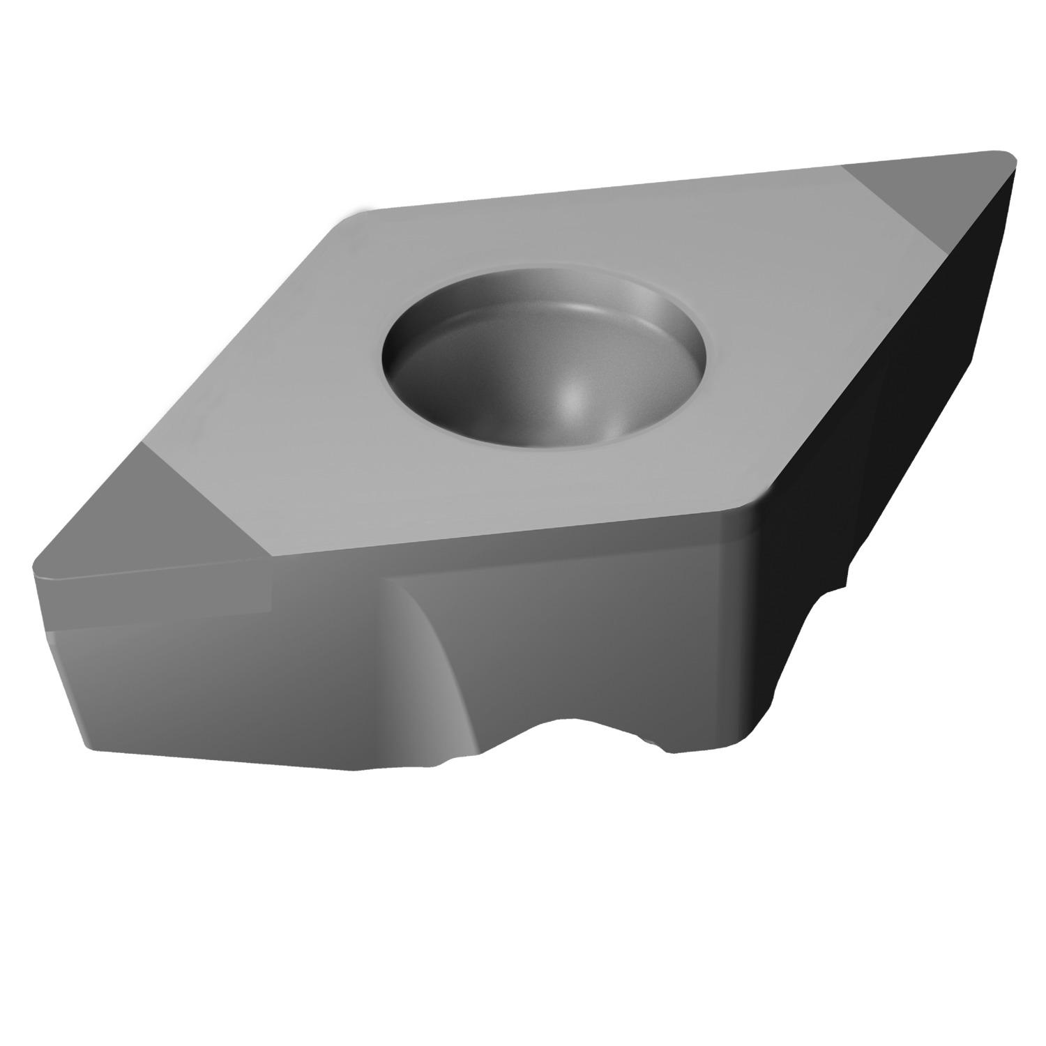 Sandvik Coromant 7586873 CoroTurn® TR Turning Insert, ANSI Code: TR-DC1308S01020F 7125, TR-DC Insert, Material Grade: H, DC13 Insert, Rhombic Shape, Neutral Cutting, For Use On Hardened Materials, CBN, Manufacturer's Grade: 7125