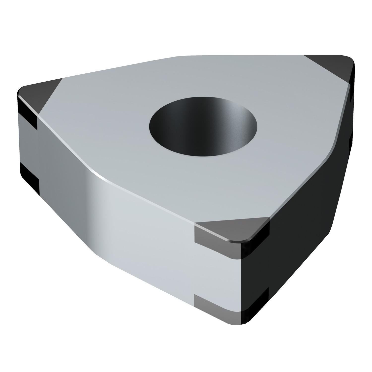 Sandvik Coromant 7586878 T-Max® P Turning Insert, ANSI Code: WNGA332S0525H 7125, WNGA Insert, Material Grade: H, 332 Insert, Trigon Shape, Neutral Rake, Neutral Cutting, For Use On Hardened Materials, CBN, Manufacturer's Grade: 7125