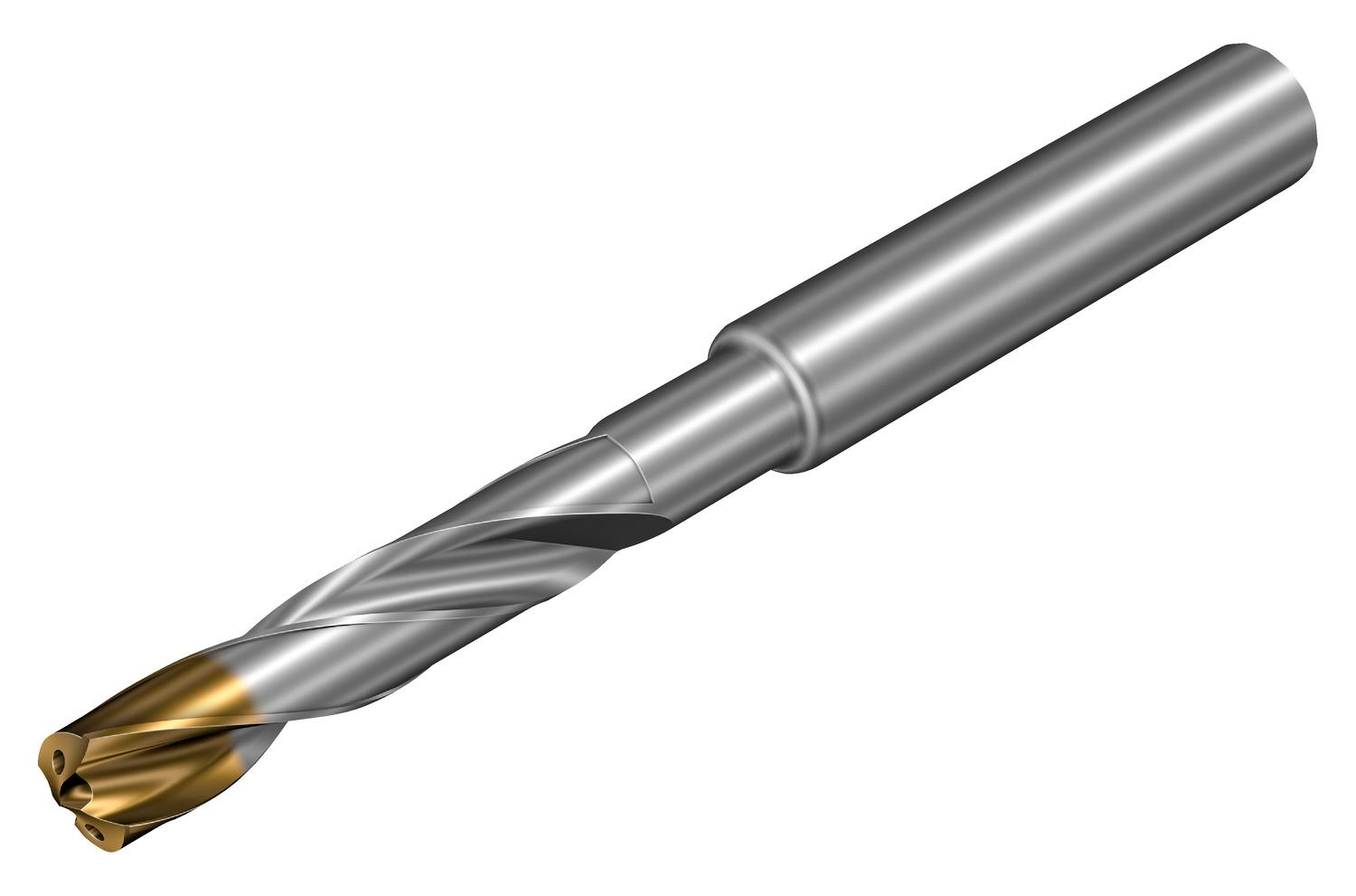 Sandvik Coromant 7781411 CoroDrill® 860 High Performance Short Length Drill, 3.45 mm Drill - Metric, 0.1358 in Drill - Decimal Inch, Solid Carbide, PVD-TiAlSiN+TiSiN Coated