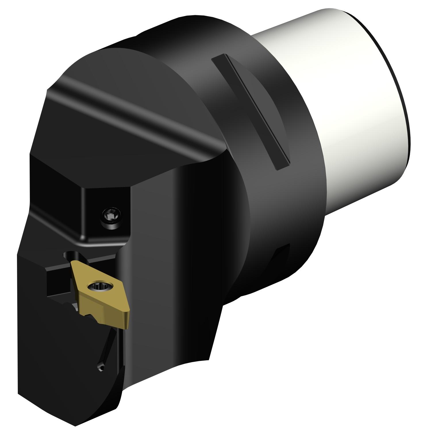 Sandvik Coromant 7884007 CoroTurn® TR Precision Coolant Cutting Unit/Head, C5 System, 2.3622 in L Head/Projection, Right Hand Cutting, Insert Compatibility: TR-VB1308, External