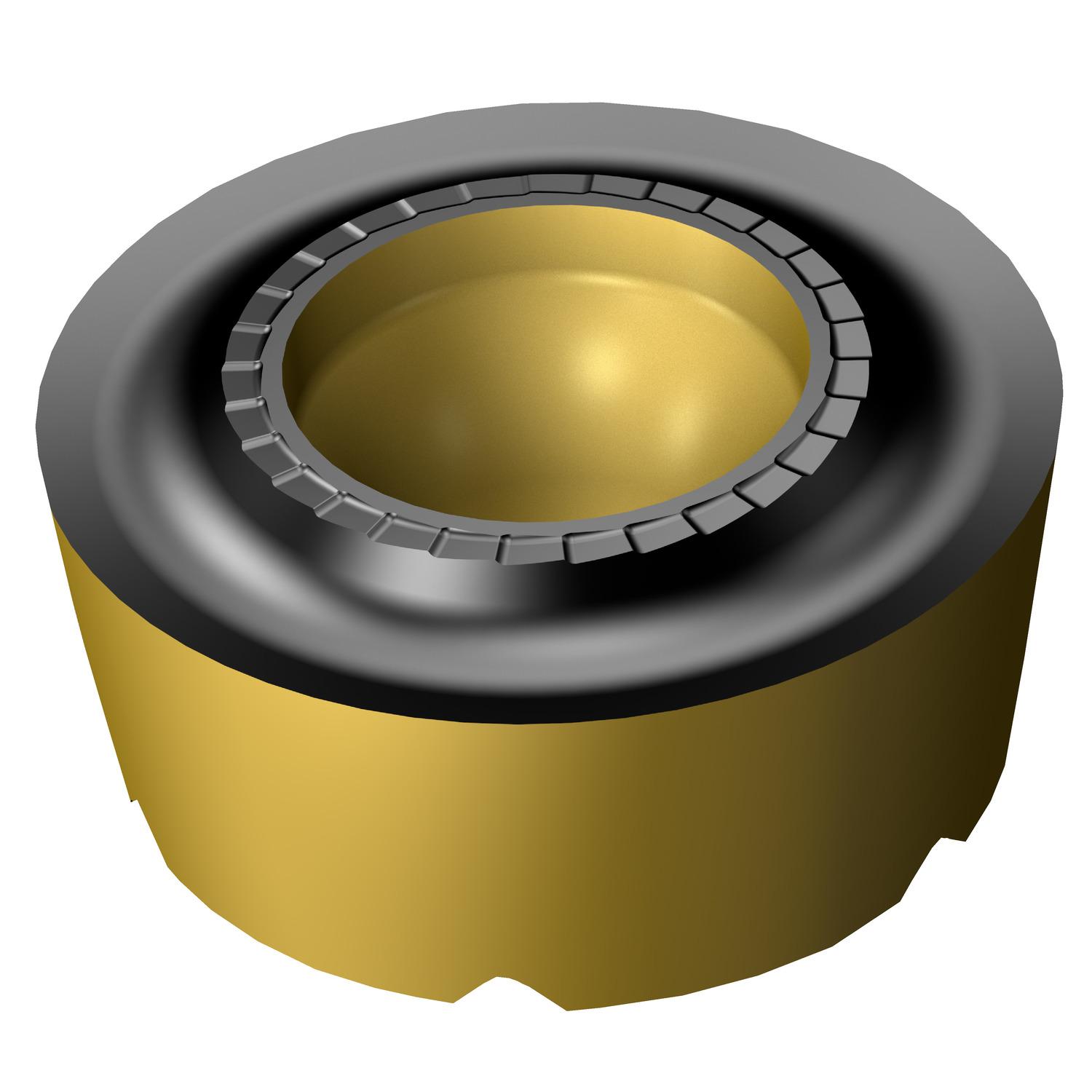 Sandvik Coromant 7962273 CoroTurn® 107 Turning Insert With Rail Interface, ANSI Code: RCMT 16 06 MP-M3 2220, RCMT Insert, 1606 Insert, Round Shape, Left/Right Hand Cutting, For Use On Stainless Steel, Carbide, Manufacturer's Grade: 2220