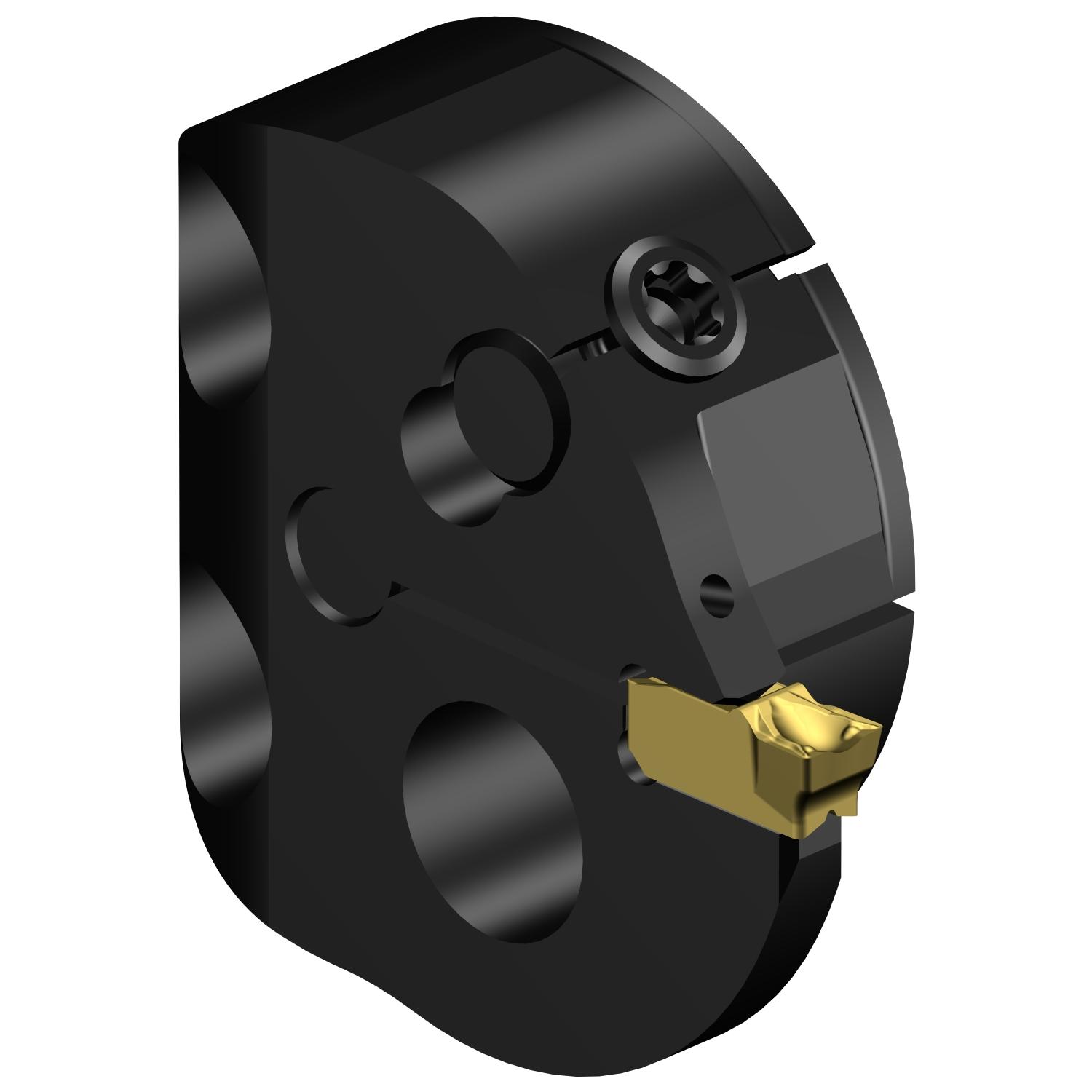 Sandvik Coromant 7993546 CoroCut® QI Head, 1.25984 in System, Right Hand Cutting, SL Head/Screw Mount Modular Head, TSYC Insert, Insert Compatibility: QI-NH-0400-0002-GF