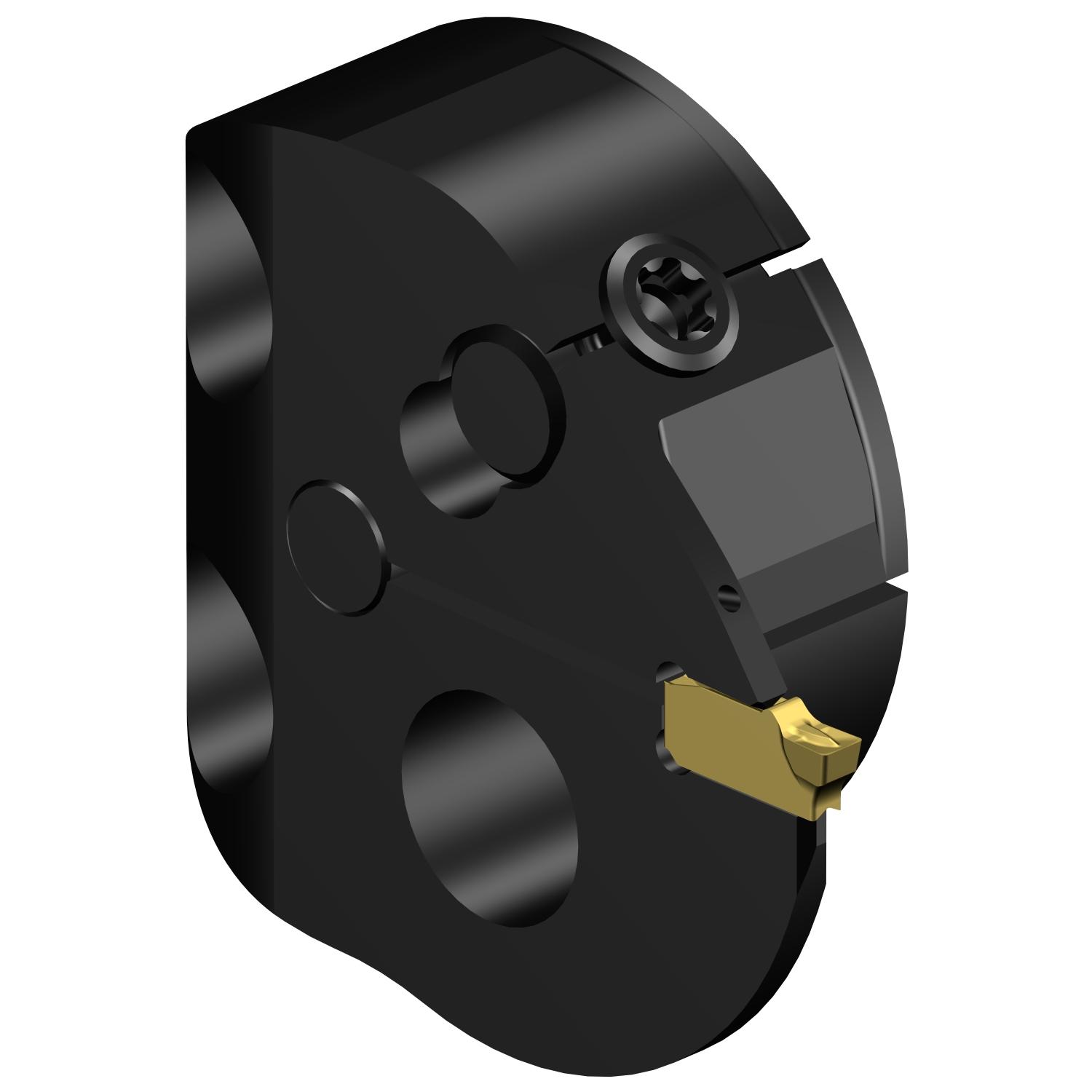 Sandvik Coromant 7993558 CoroCut® QI Head, 1.25984 in System, Right Hand Cutting, SL Head/Screw Mount Modular Head, TSYC Insert, Insert Compatibility: QI-NE-0200-0002-GF