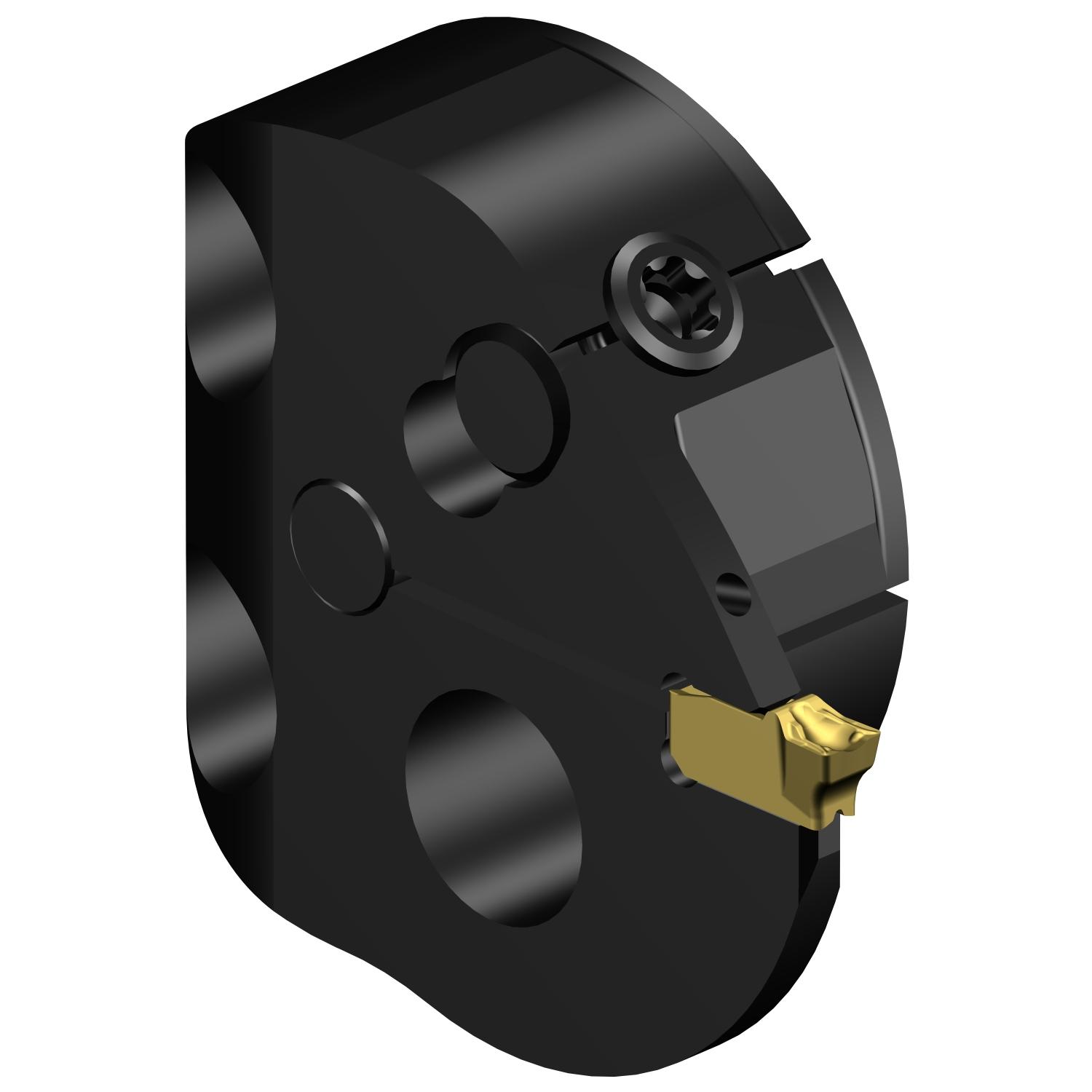 Sandvik Coromant 7993566 CoroCut® QI Head, 1.25984 in System, Right Hand Cutting, SL Head/Screw Mount Modular Head, TSYC Insert, Insert Compatibility: QI-NG-0300-0002-GF