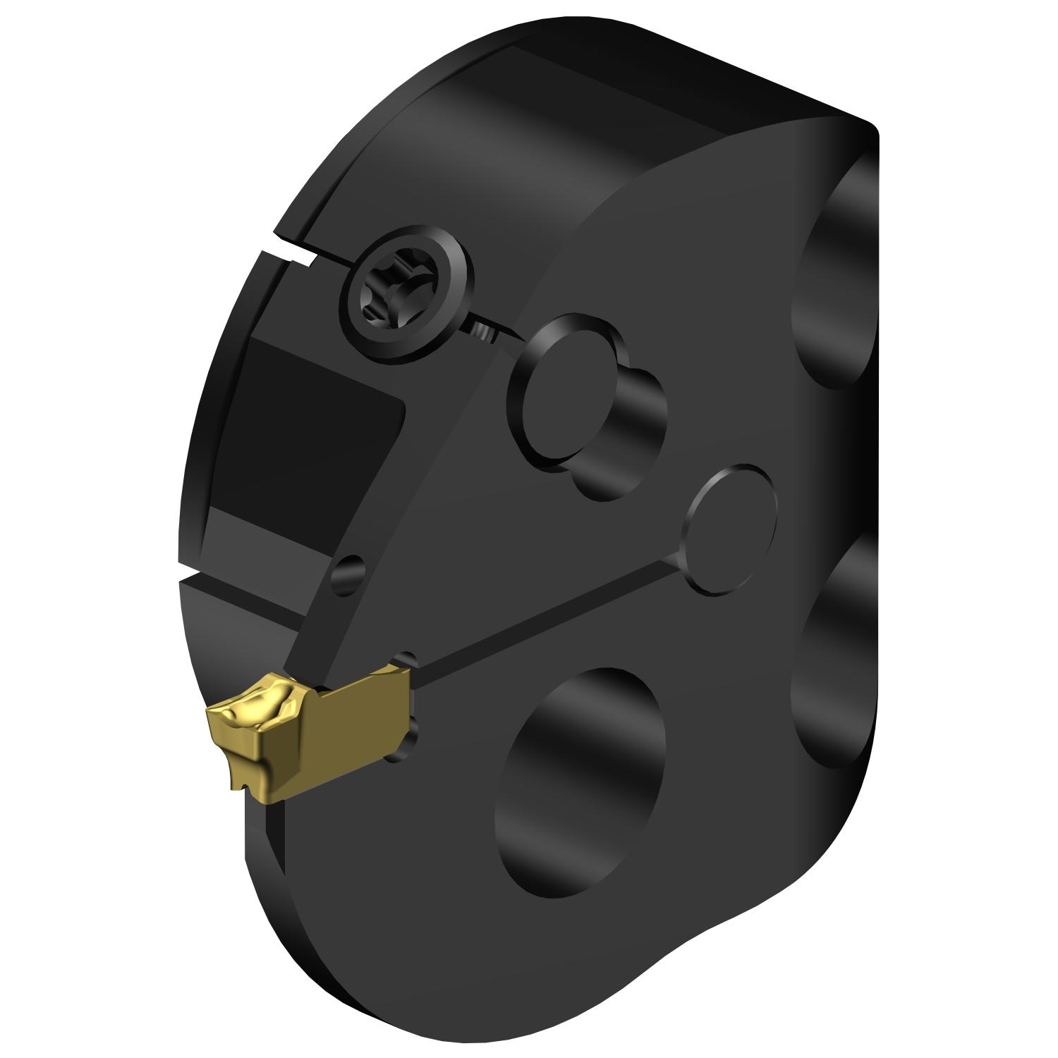 Sandvik Coromant 7993567 CoroCut® QI Head, 1.25984 in System, Left Hand Cutting, SL Head/Screw Mount Modular Head, TSYC Insert, Insert Compatibility: QI-NG-0300-0002-GF