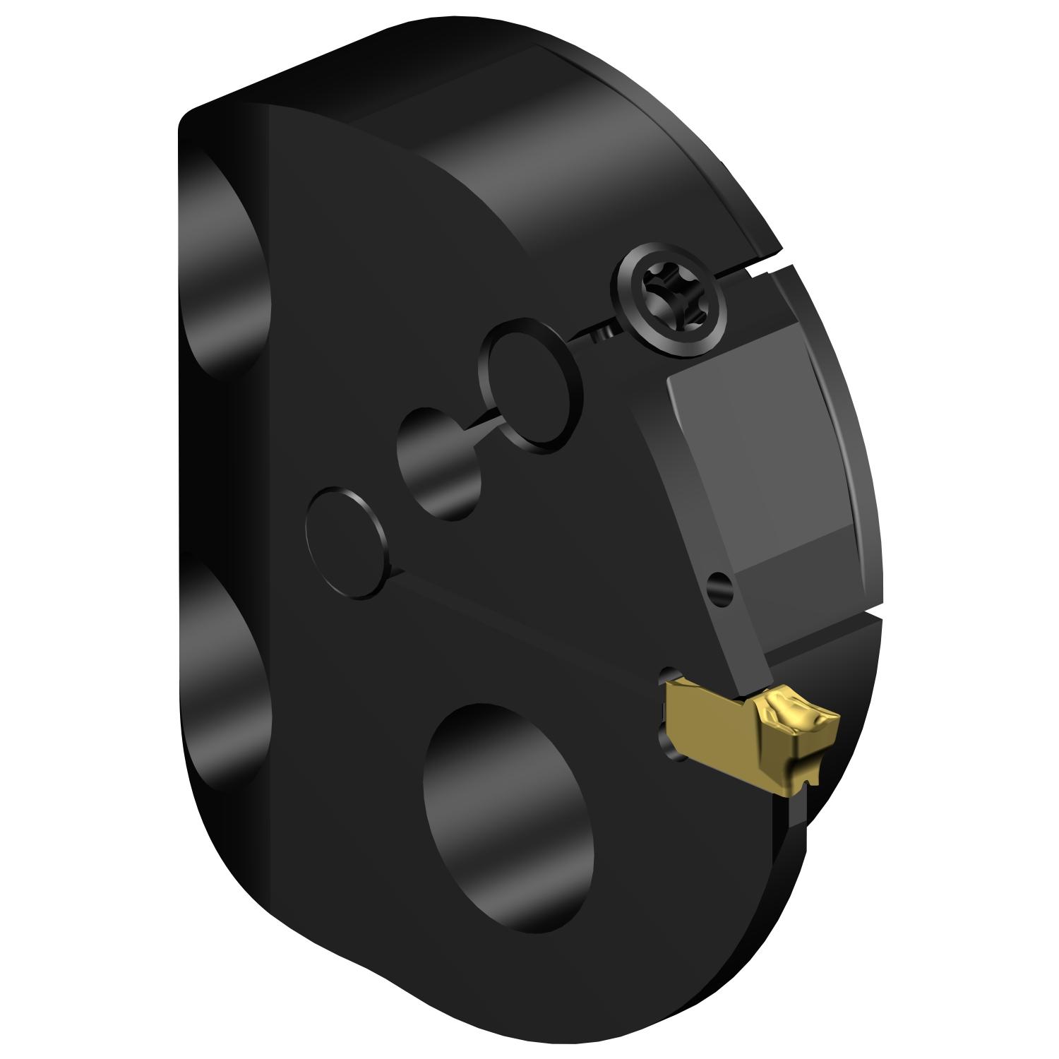 Sandvik Coromant 7993568 CoroCut® QI Head, 1.5748 in System, Right Hand Cutting, SL Head/Screw Mount Modular Head, TSYC Insert, Insert Compatibility: QI-NG-0300-0002-GF