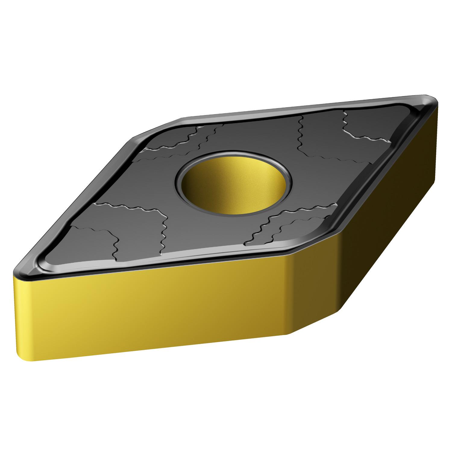 Sandvik Coromant 8019348 T-Max® P 4-Cutting Edge Turning Insert, ANSI Code: DNMG 332-PMC 4425, DNMG Insert, Material Grade: K, P, 332 Insert, Diamond Shape, Neutral Cutting, For Use On Cast Iron and Steel, Carbide, Manufacturer's Grade: 4425