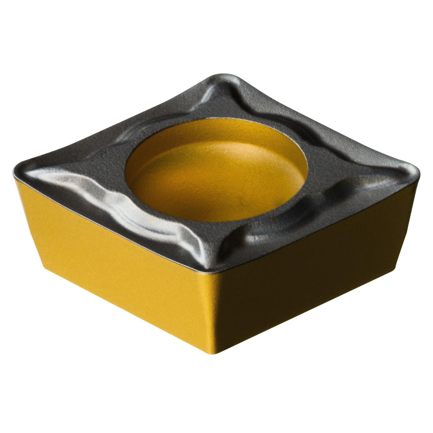 Sandvik Coromant 8019515 CoroTurn® 111 2-Cutting Edge Turning Insert, ANSI Code: CPMT 3(2.5)2-UM 4425, CPMT Insert, Material Grade: K, P, 32.52 Insert, Diamond Shape, Neutral Cutting, For Use On Cast Iron and Steel, Carbide, Manufacturer's Grade: 4425