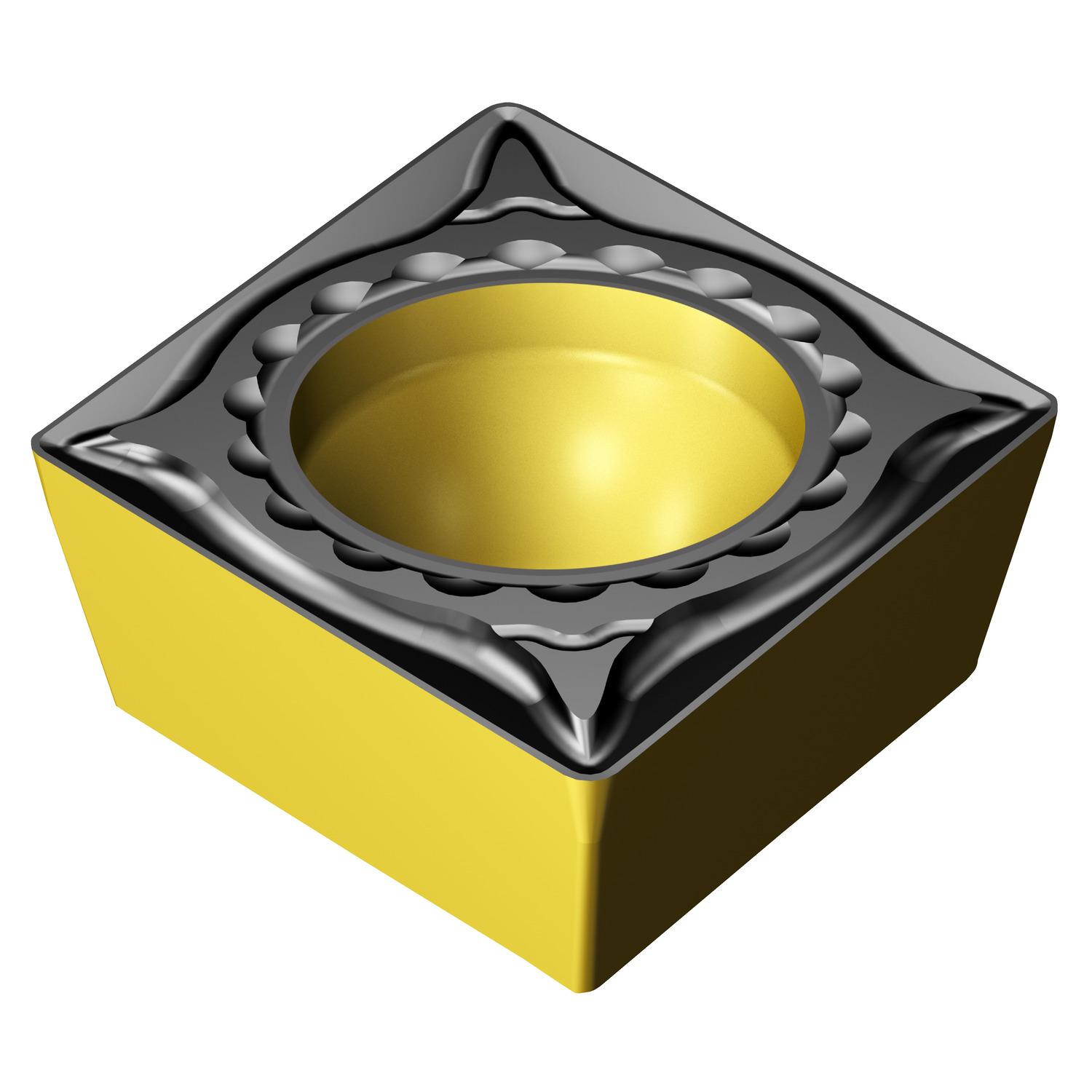 Sandvik Coromant 8019500 CoroTurn® 111 2-Cutting Edge Turning Insert, ANSI Code: CPMT 3(2.5)1-PM 4425, CPMT Insert, Material Grade: K, P, 32.51 Insert, Diamond Shape, Neutral Cutting, For Use On Cast Iron and Steel, Carbide, Manufacturer's Grade: 4425