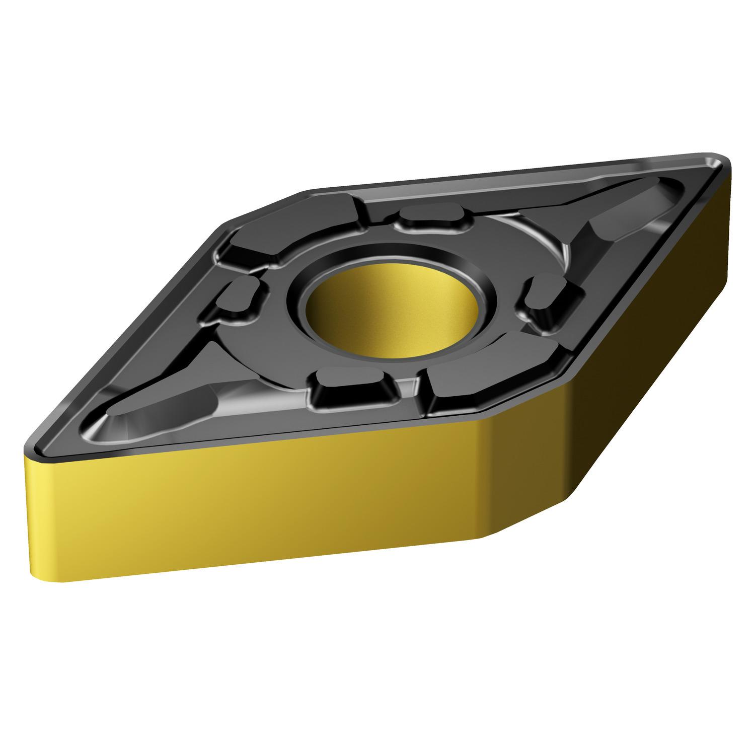 Sandvik Coromant 8322611 T-Max® P Cutting Tool Turning Insert, ANSI Code: DNMG 432-PR 4405, DNMG Insert, K, P Material Grade, 1504 Insert, Diamond Shape, Neutral Cutting, For Use On Steel/Cast Iron, Carbide, Manufacturer's Grade: 4405