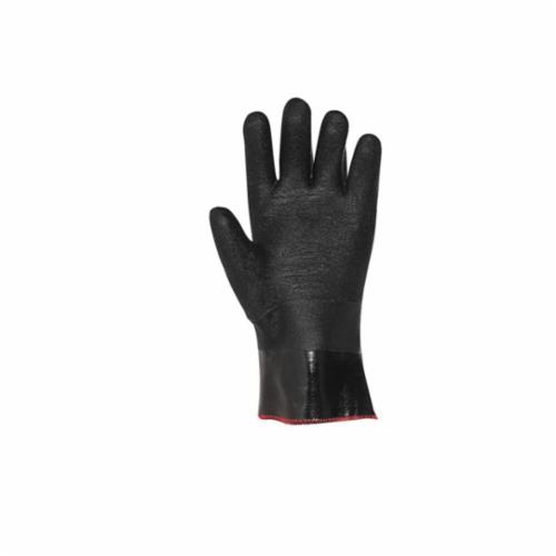 Showa Best® 6781R-10 Coated Chemical-Resistant Gloves, L/SZ 10, Neoprene, Black, Cotton Jersey Lining, 12 in L, Resists: Abrasion, Cut, Chemicals, Puncture and Tear, Gauntlet Cuff