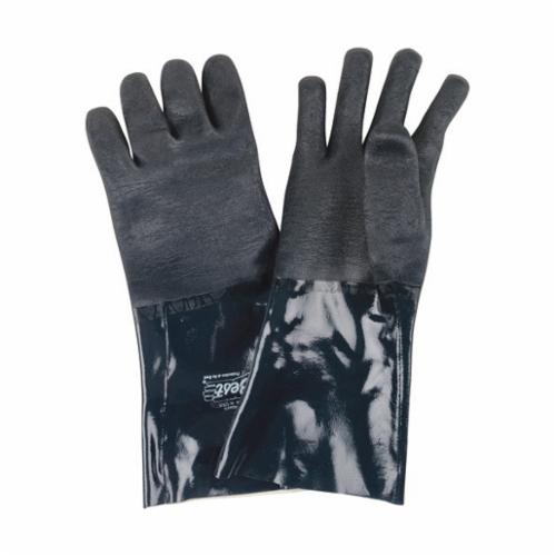 Ultraflex®II 3414-11 Lightweight Chemical Resistant Gloves, SZ 11, Neoprene, Blue, Cotton Interlock Knit Wrist Lining, 14 in L, Resists: Abrasion and Chemical, Unsupported Support, Gauntlet Cuff, 10 ga THK