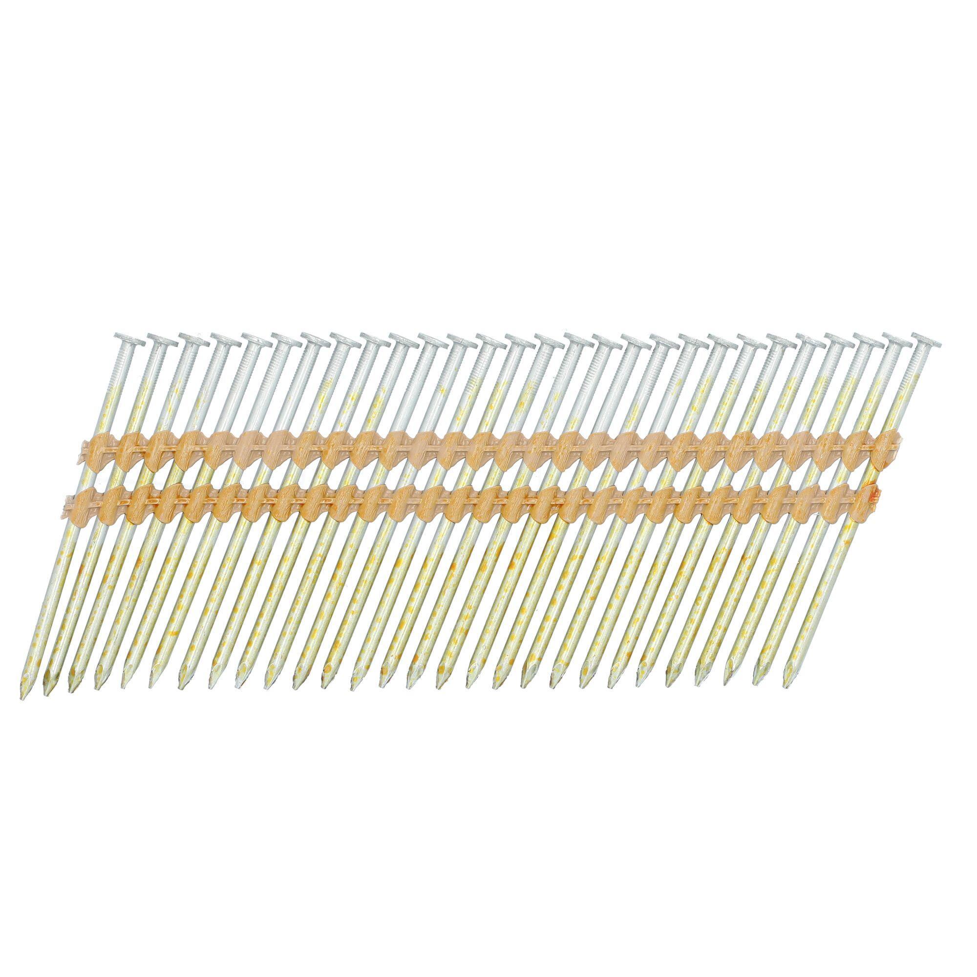 Bostitch® RH-S12D131HDG RH-S 21 deg Plastic Collated Framing Nail, 3-1/4 in L, 0.131 in Dia, 11 ga, Hot Dipped Galvanized, Steel