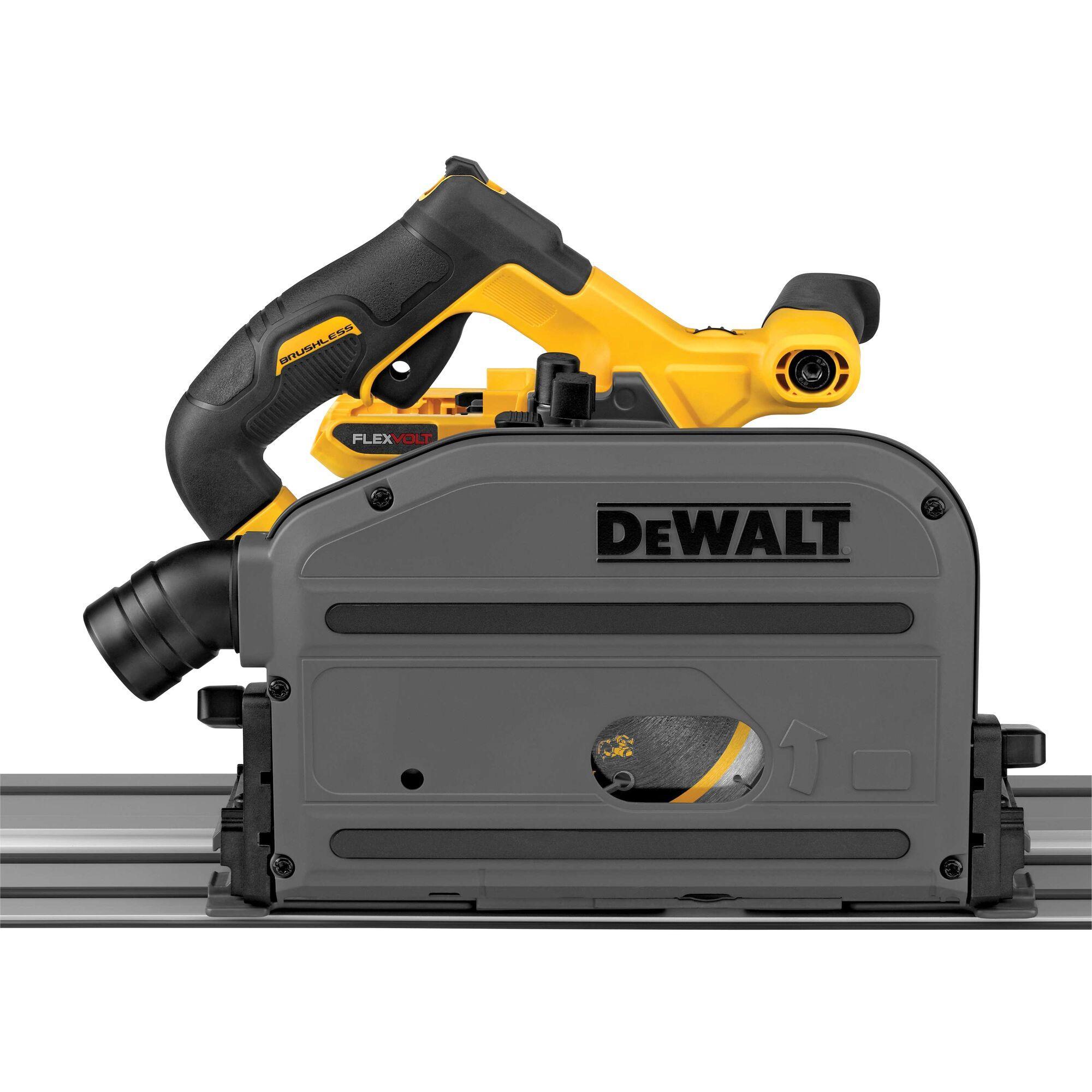 DeWALT® 60V MAX* FLEXVOLT® DCS520B Cordless Track Saw, 6-1/2 in Blade, 1750 to 4000 rpm Speed, 60 VDC, Li-Ion Battery, 6 Ah Battery