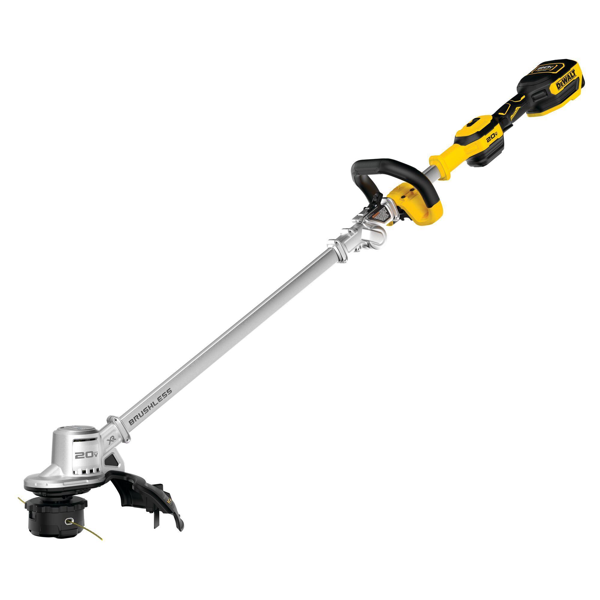 DeWALT® DCST922P1 Folding String Trimmer, 14 in W Cutting, 38 in L Straight Shaft, 0.08 in Dia Line, Bump Feed Line Advance