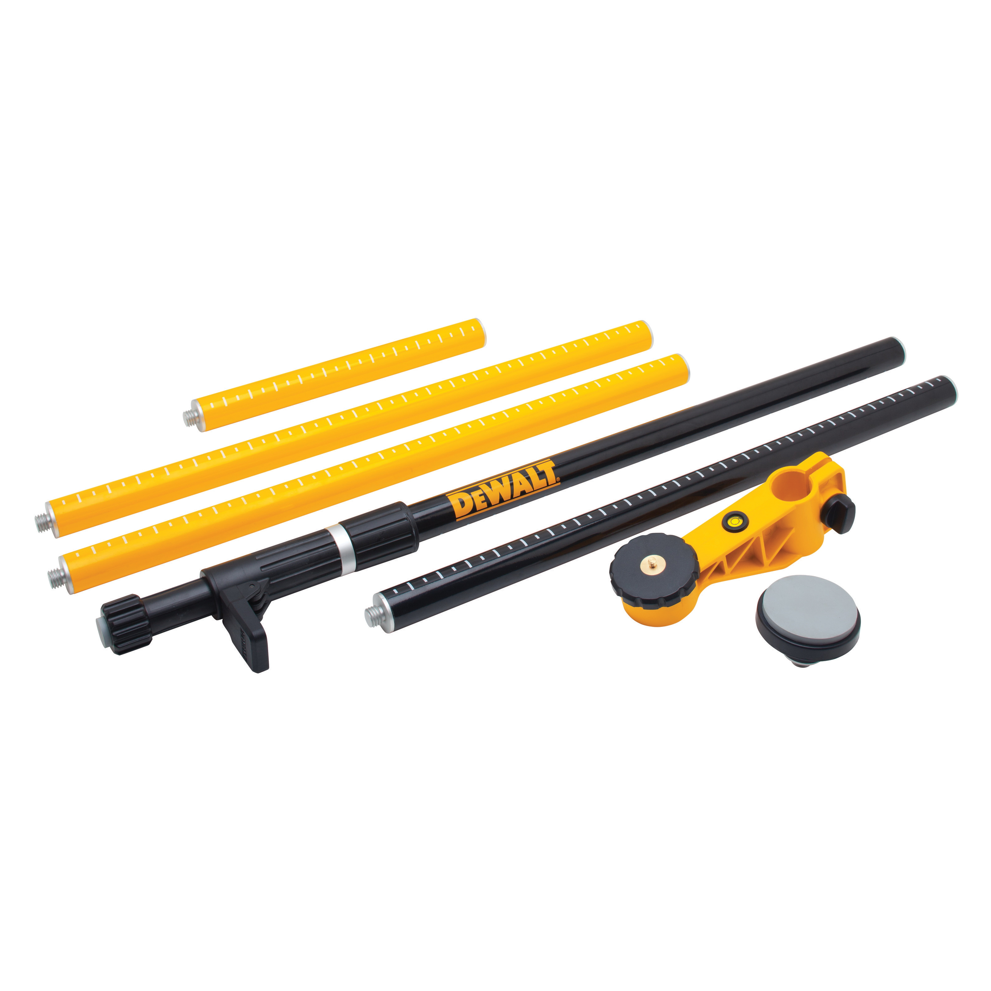DeWALT® DW0882 Laser Mounting Pole, For Use With All Laser Products with 1/4-20 Threads, Lightweight Mono-Pod, Aluminum