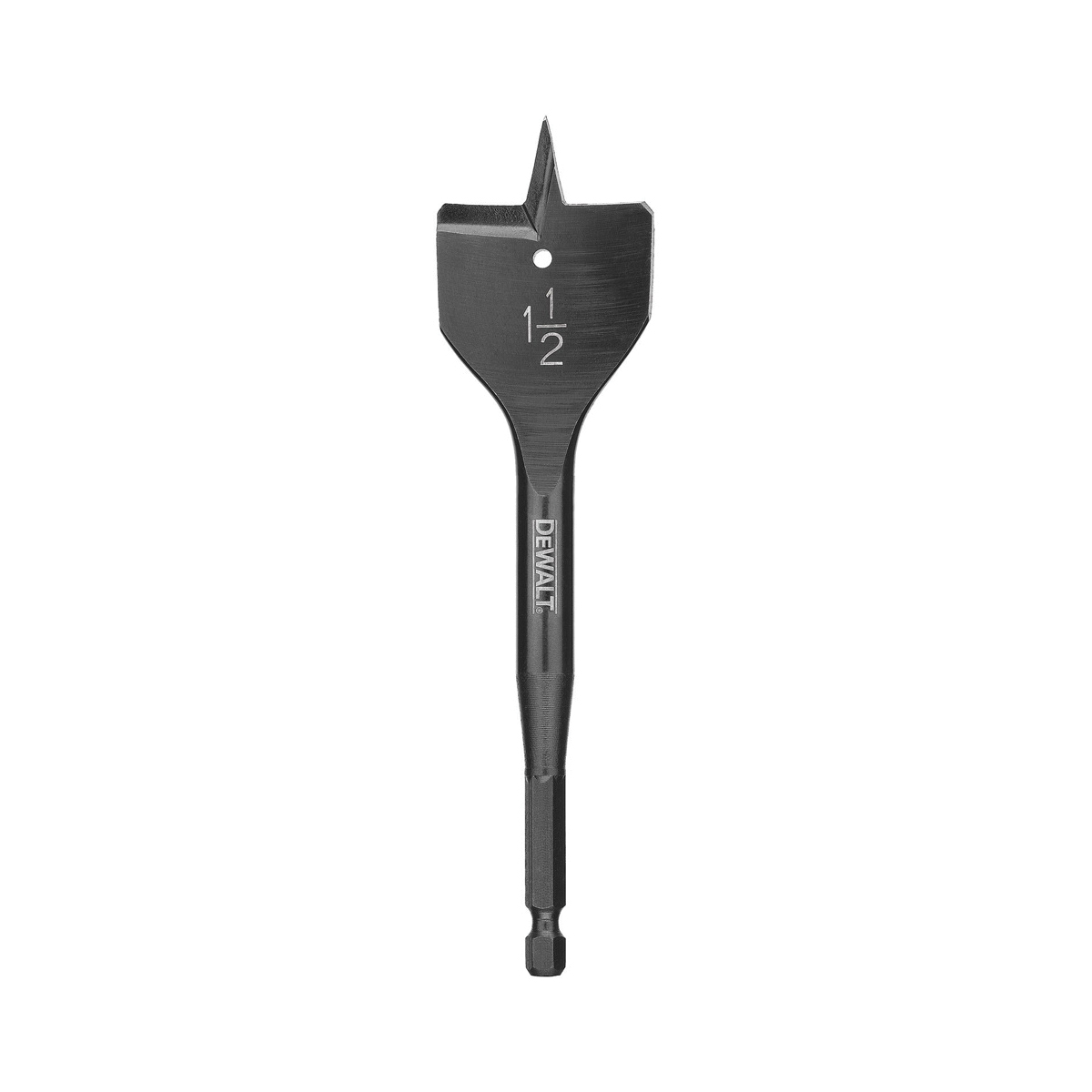 DeWALT® DW1586 Heavy Duty Spade Bit, 1-1/2 in Dia, 6 in OAL, 1/4 in Shank