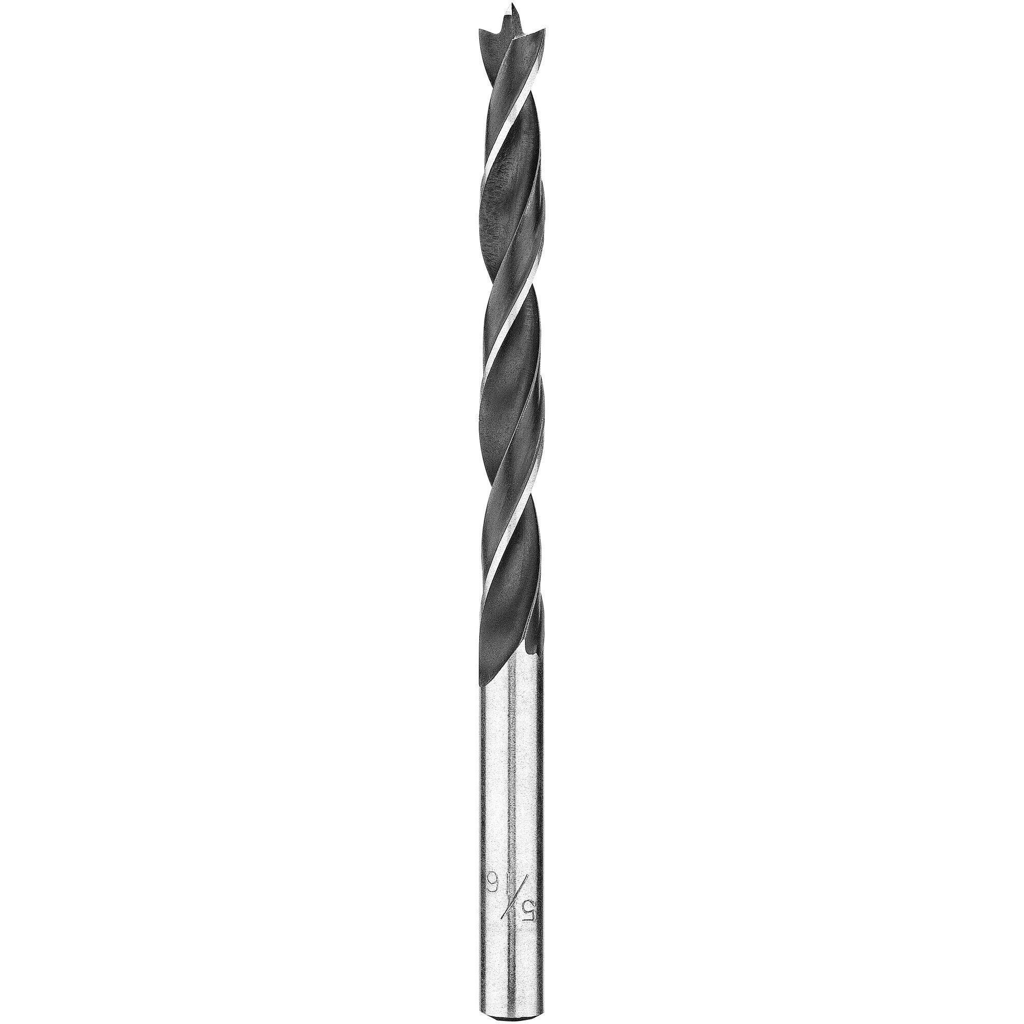 DeWALT® DW1708 Brad Point Drill Bit, 5/16 in Dia, 4-3/4 in OAL, 3.13 in L, 5/16 in Shank