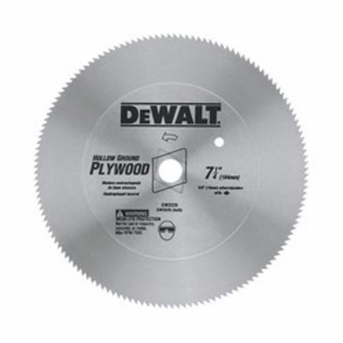 Black+Decker® DW3526 Hollow Ground Round Arbor Circular Saw Blade, 7-1/4 in Dia x 0.075 in THK, 5/8 in Arbor, Steel Blade, 140 Teeth