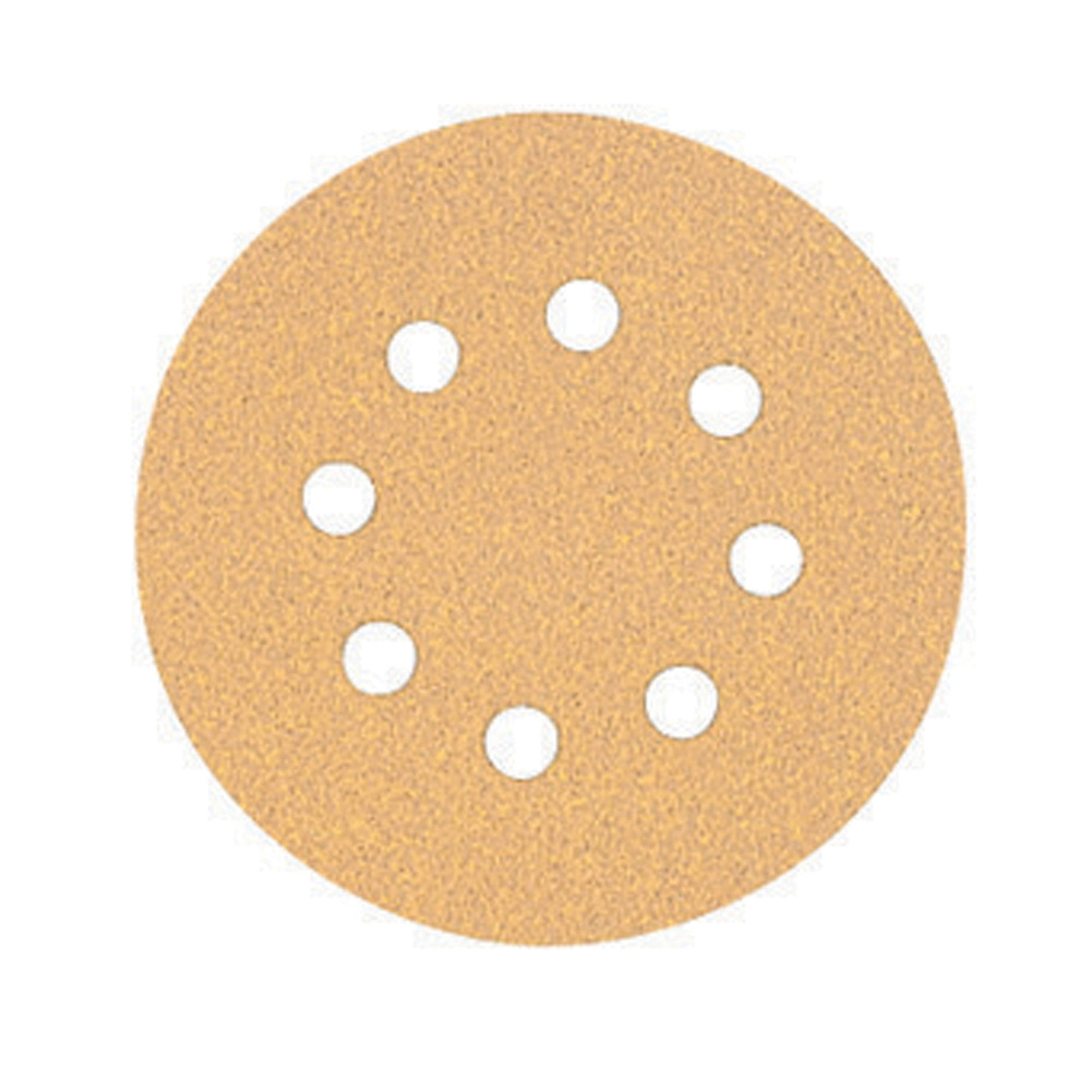 DeWALT® DW4303 Hook and Loop Disc, 5 in Dia, 120 Grit, Fine Grade, Aluminum Oxide Abrasive, Paper Backing