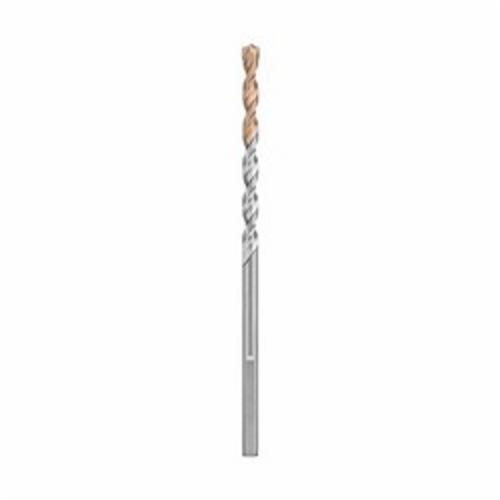 Black+Decker® DW5234 2-Cutter Premium Percussion Masonry Drill Bit, 7/16 in Drill Bit, 3/8 in Round with 3-Flat Shank, 4 in D Cutting, Carbide Cutting Edge, 6 in OAL