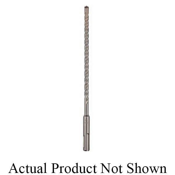 Black+Decker® DW5464 2-Cutter Masonry Drill Bit, 1 in Drill Bit, Round Cutting, 25/64 in SDS-Plus® Shank, 8 in D Cutting, Carbide Cutting Edge, 10 in OAL