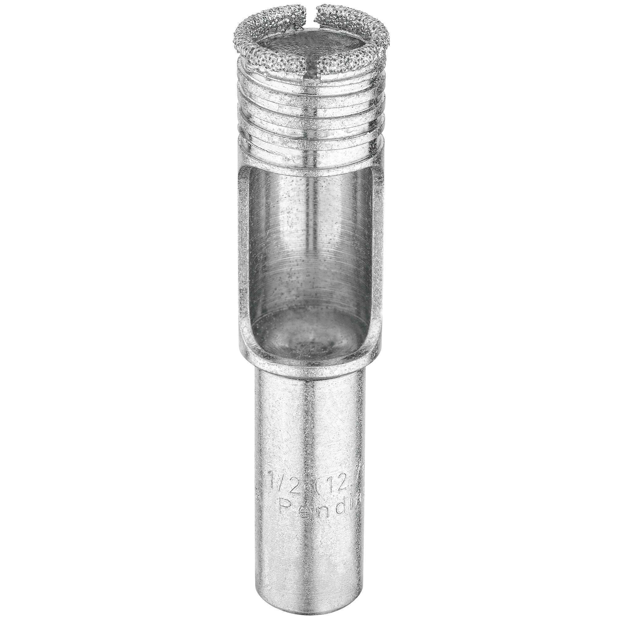 DeWALT® DW5578 Tile Drill Bit, 1/2 in Drill Bit x 2-1/4 in L, 1-3/8 in Cutting, 3/8 in Straight Shank, Diamond Cutting Edge