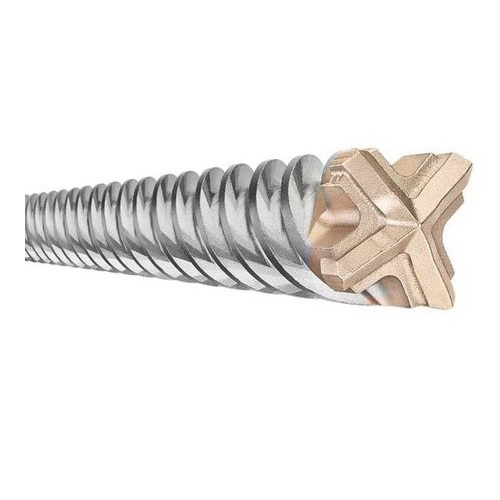 DeWALT® Guaranteed Tough® High Impact Carbide™ DW5748 4-Cutter 4-Cutter Masonry Drill Bit, 3/4 in Drill Bit, 3/4 in Spline Shank, 17 in D Cutting, Carbide Cutting Edge, 22 in OAL