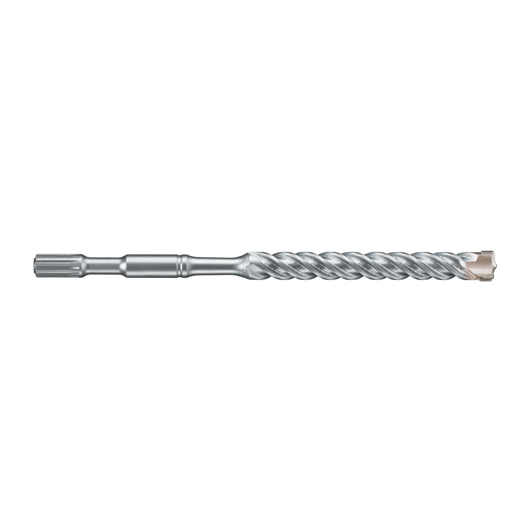 DeWALT® DW5742 4-Cutter Hammer Drill Bit, 5/8 in Drill Bit, 3/4 in Spline Shank, 17 in D Cutting, Carbide Cutting Edge, 22 in OAL