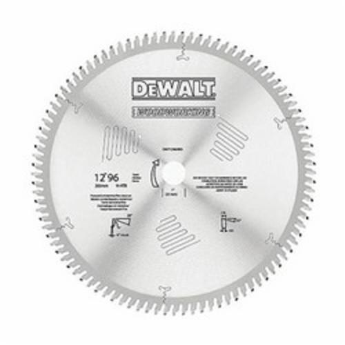 DeWALT® DW7650 Thin Kerf Ultra Fine Circular Saw Blade, 12 in Dia x 0.079 in THK, Steel Blade, 96 Teeth