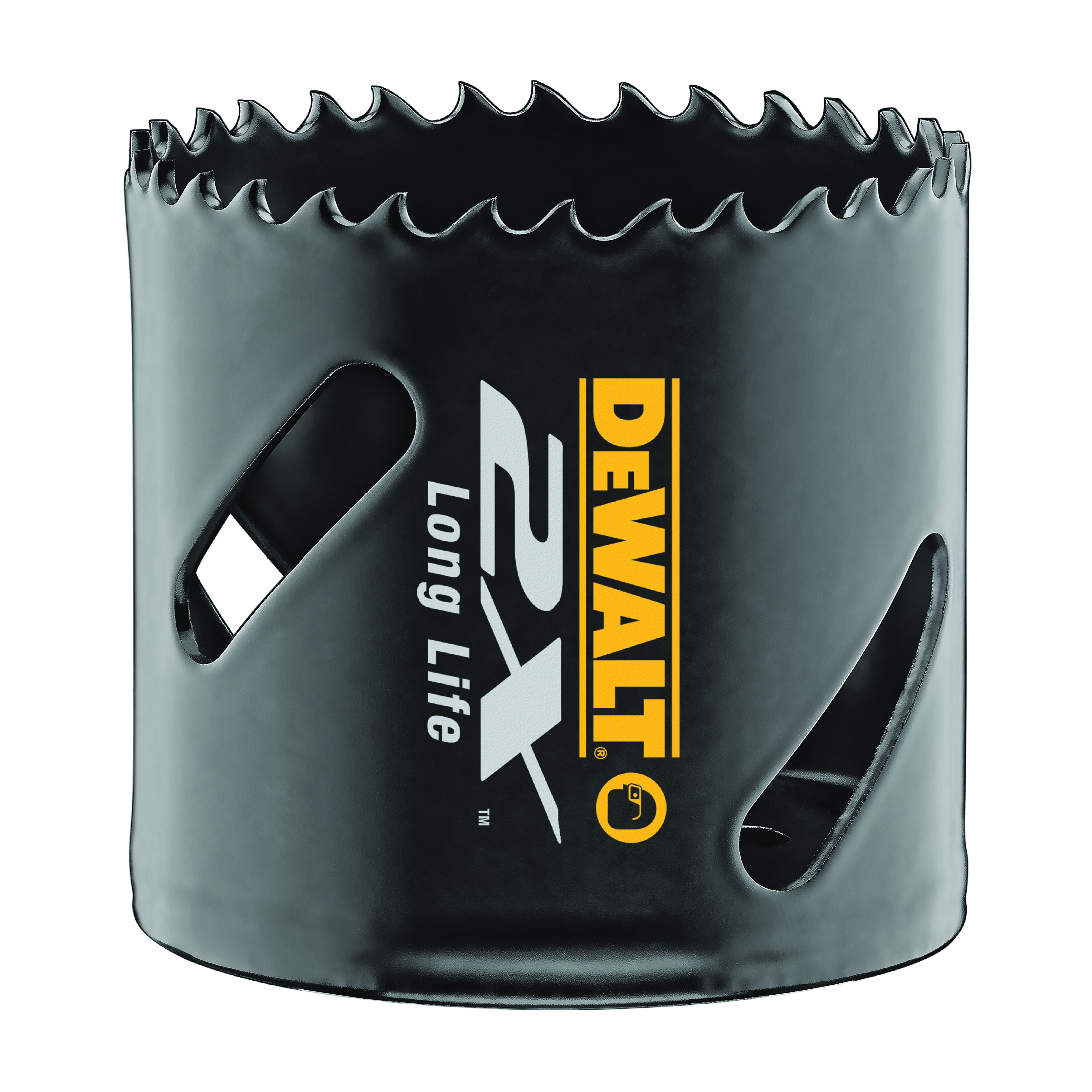 DeWALT® DWA1834 2X™ Premium Hole Saw, 2-1/8 in Dia, 1-13/16 in D Cutting, Bi-Metal Cutting Edge, 7/16 in Arbor