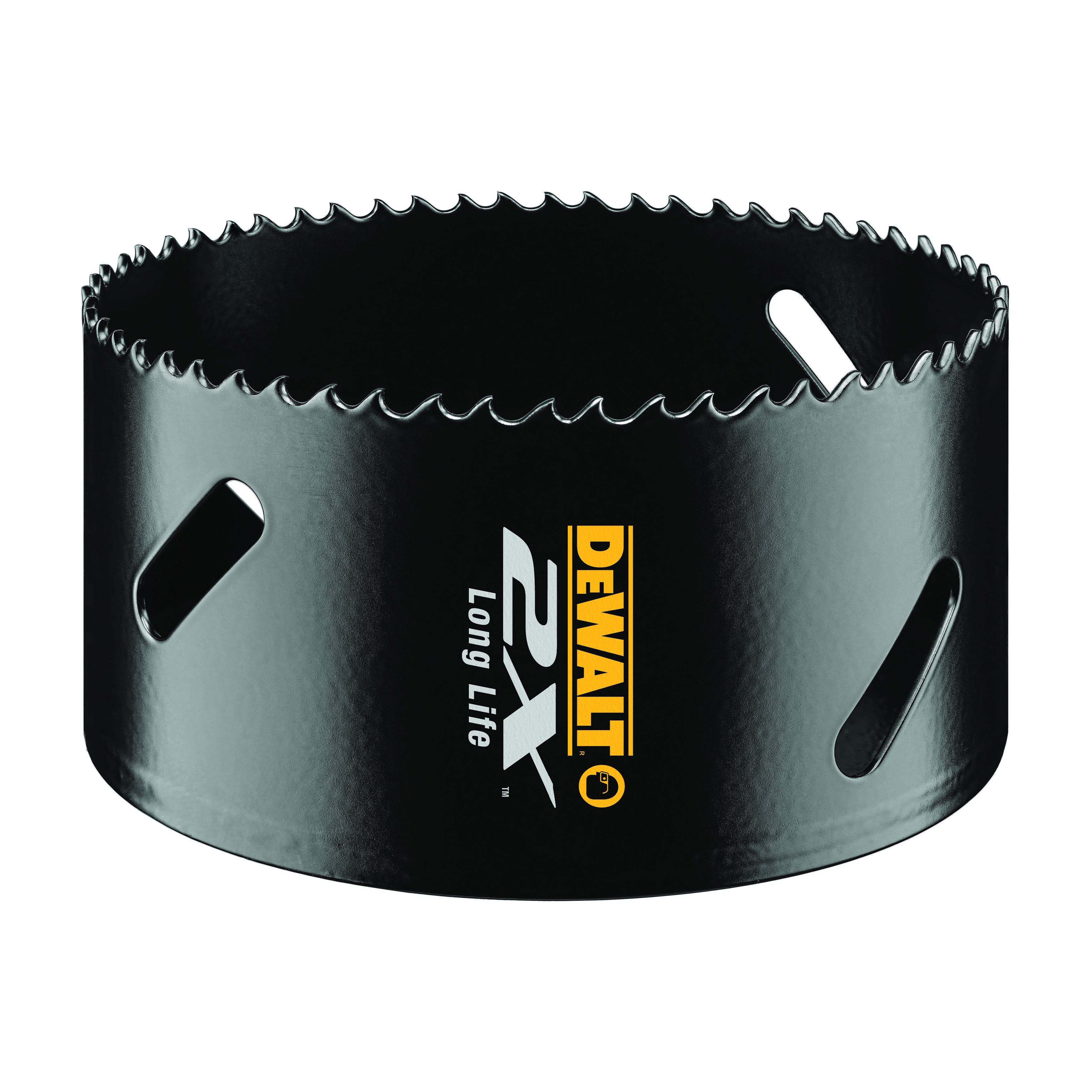 DeWALT® DWA1872 2X™ Premium Hole Saw, 4-1/2 in Dia, 1-13/16 in D Cutting, Bi-Metal Cutting Edge, 7/16 in Arbor