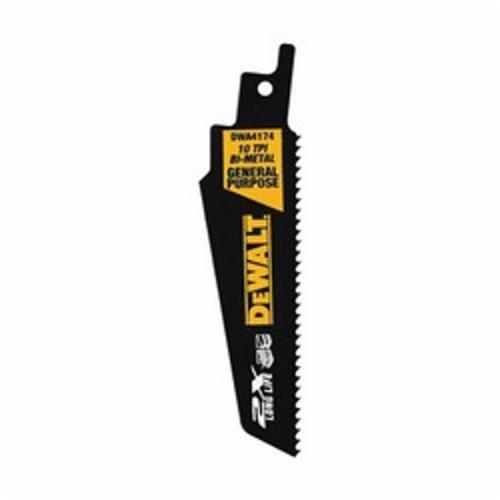 DeWALT® DWA41712B25 Straight Reciprocating Saw Blade, 12 in L x 1 in W, 10, HSS Body
