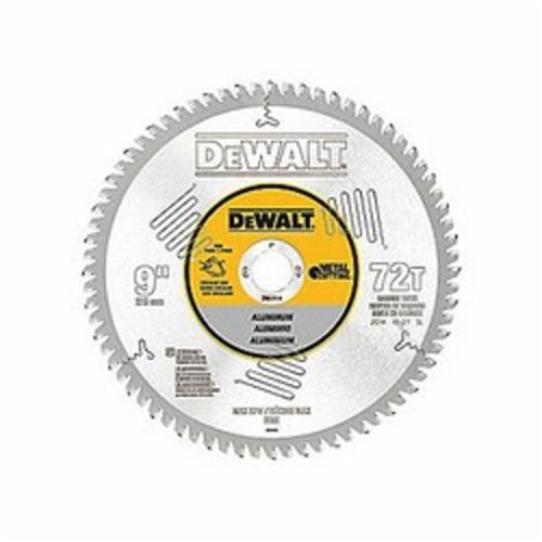 DeWALT® DWA7664 General Purpose Heavy Duty Circular Saw Blade, 9 in Dia x 0.063 in THK, 1 in Arbor, Steel Blade, 72 Teeth