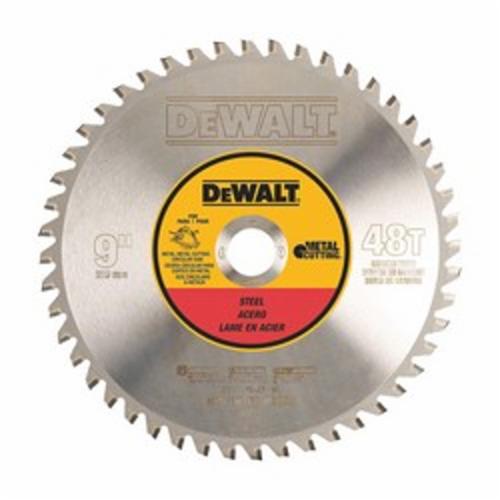 DeWALT® DWA7948 General Purpose Circular Saw Blade, 9 in Dia x 0.069 in THK, 1 in Arbor, HSS Blade, 48 Teeth
