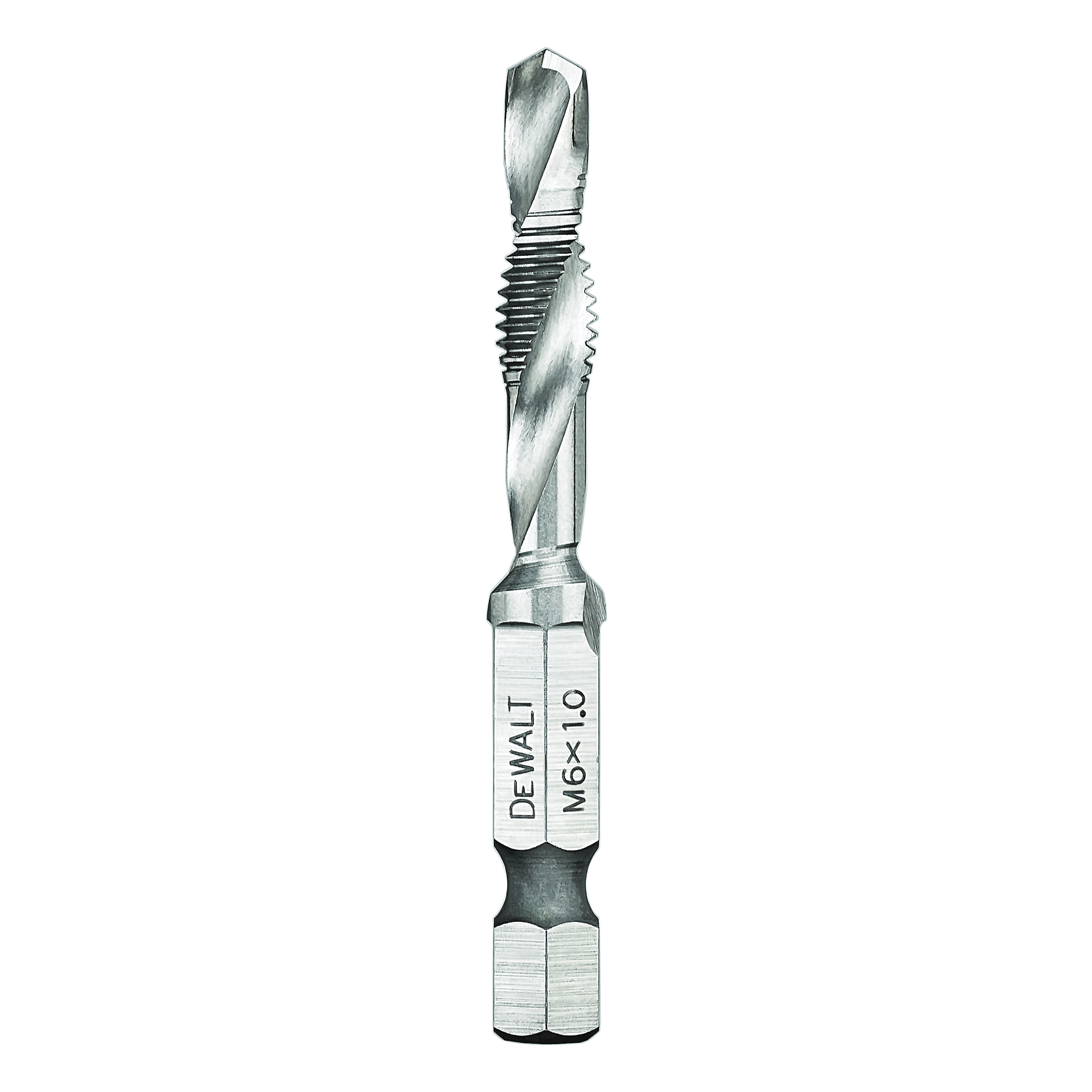DeWALT® Impact Ready® DWADTQTR6MM1 Tap and Drill Bit, 2B Class of Fit, 1-1/4 in L Drill, M6x1 Thread