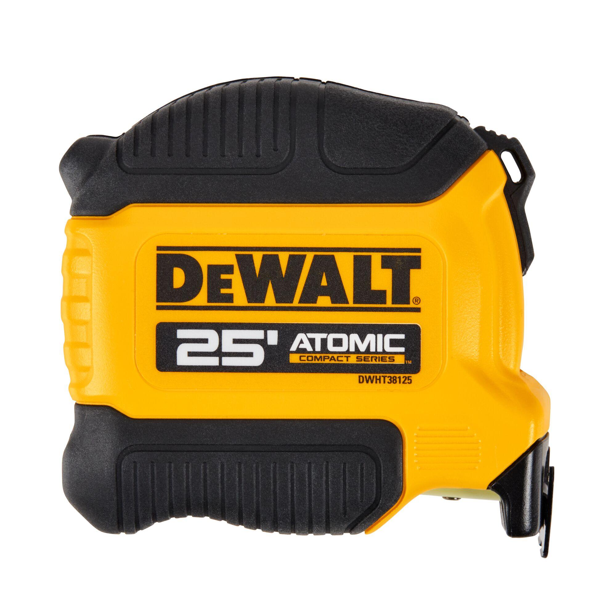 DeWALT® DWHT38125S Compact Tape Measure, 25 ft L Blade x 1-1/4 in W Blade, Steel Blade